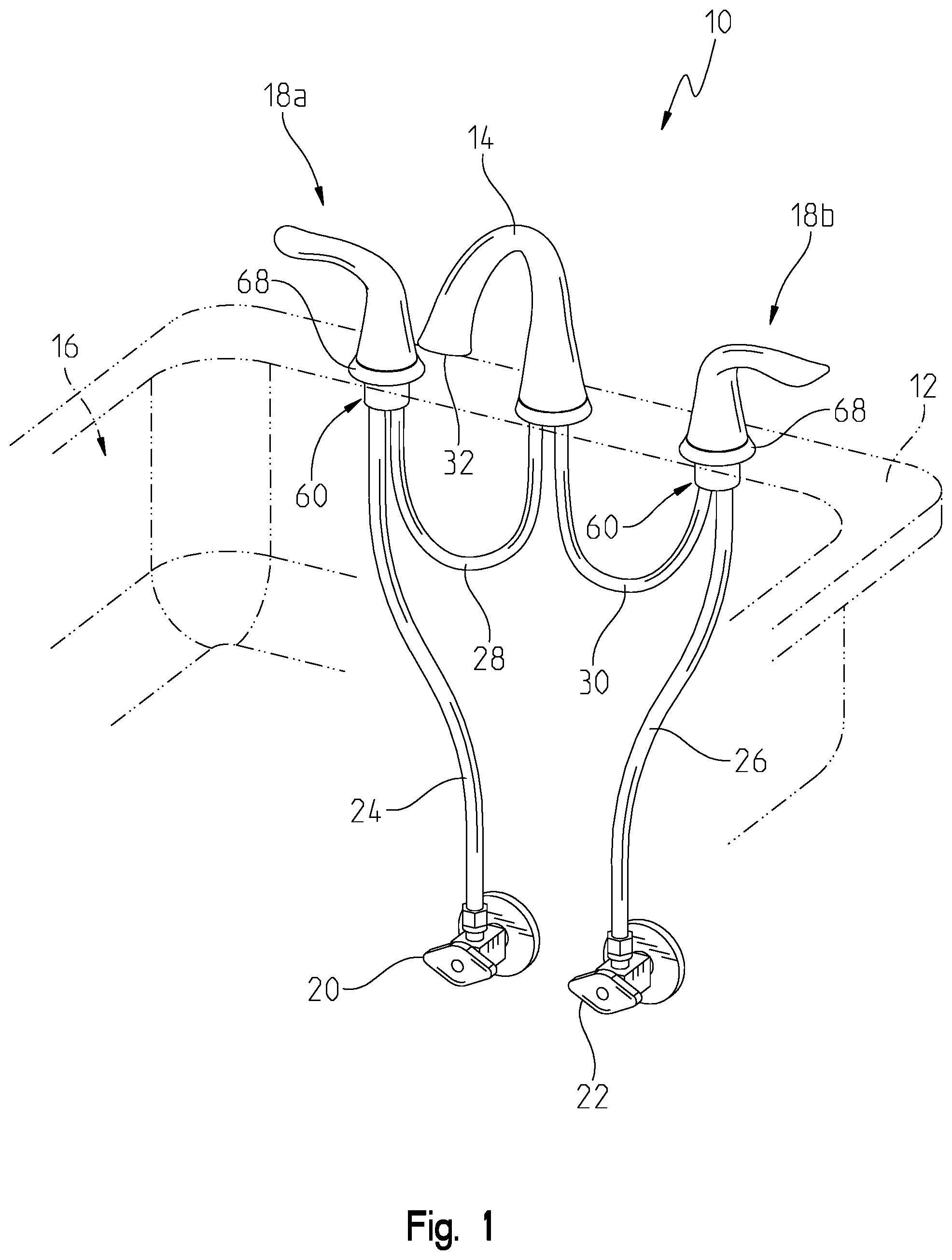 Patent US12480291 — Faucet handle assembly — Figure 1