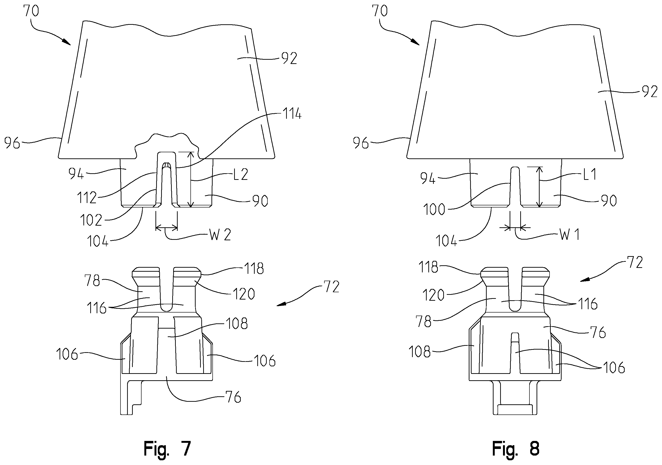 Patent US12480291 Figure 7 – Faucet handle assembly