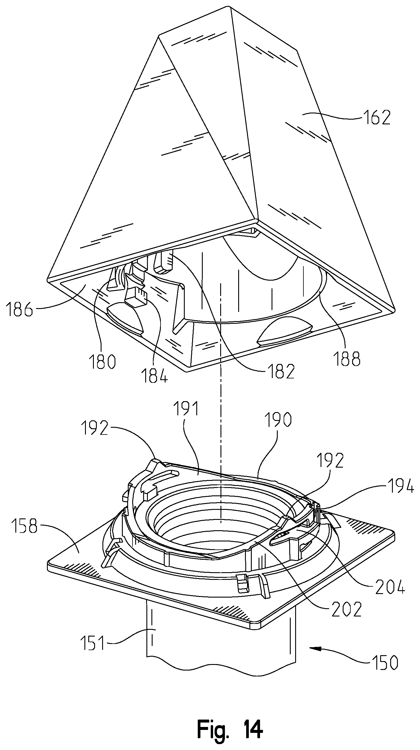 Patent US12480291 Figure 13 – Faucet handle assembly