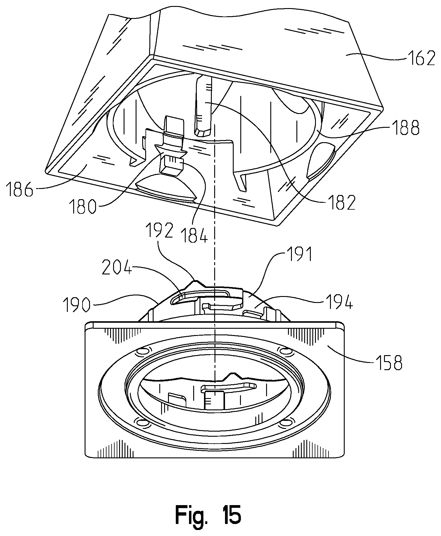 Patent US12480291 Figure 14 – Faucet handle assembly