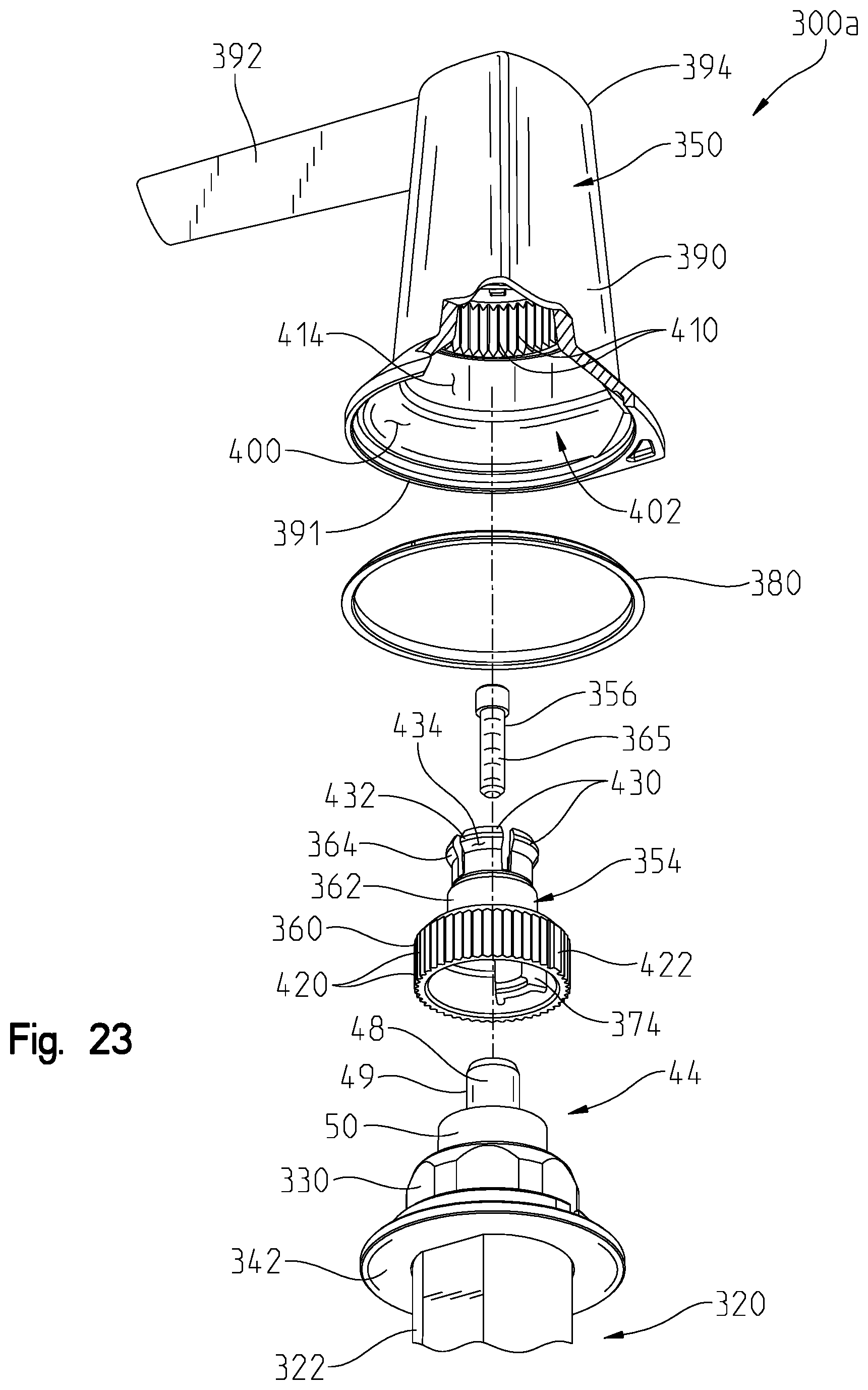 Patent US12480291 Figure 20 – Faucet handle assembly