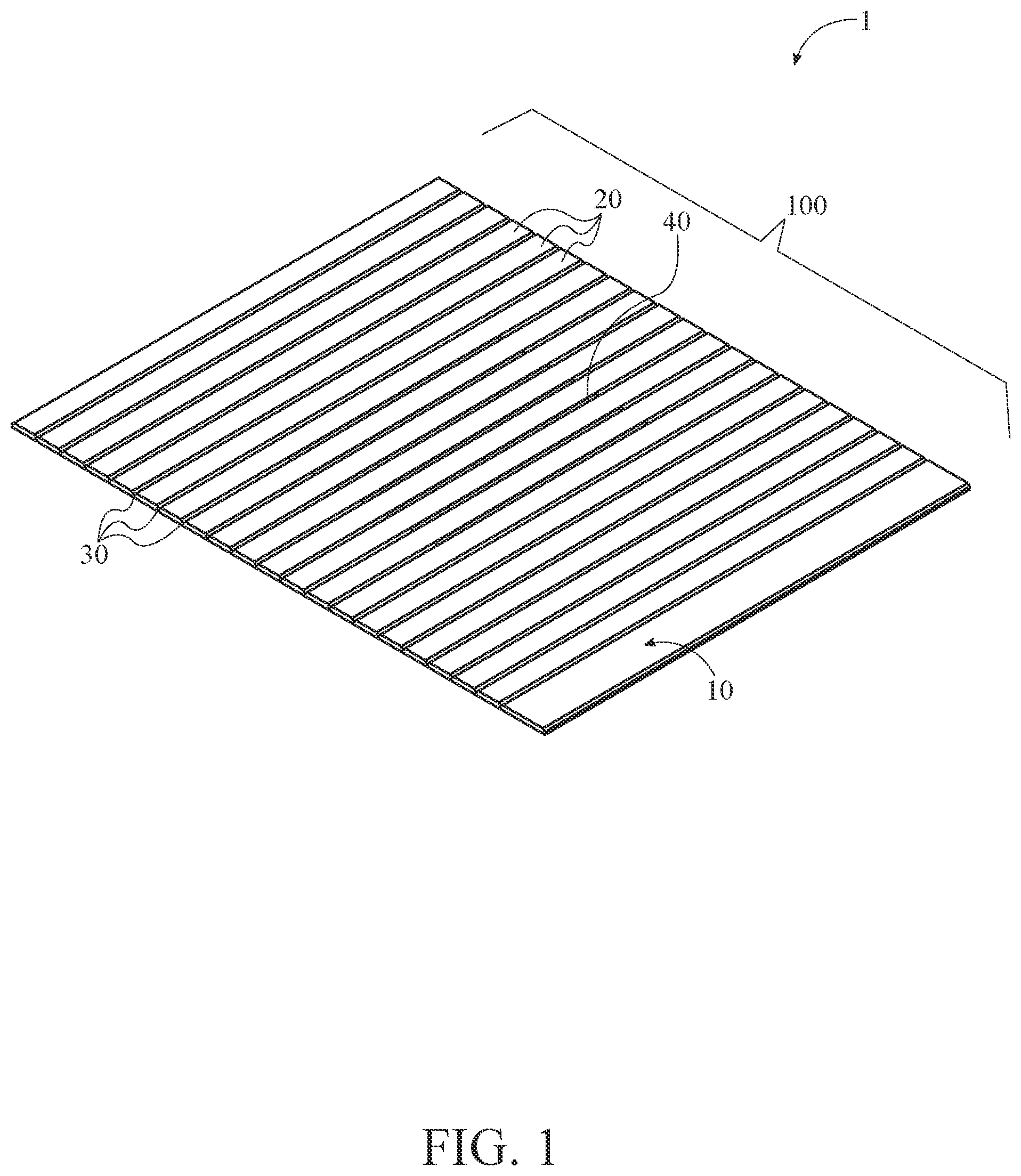 Patent US12480295 Figure 1 – Sink top mat