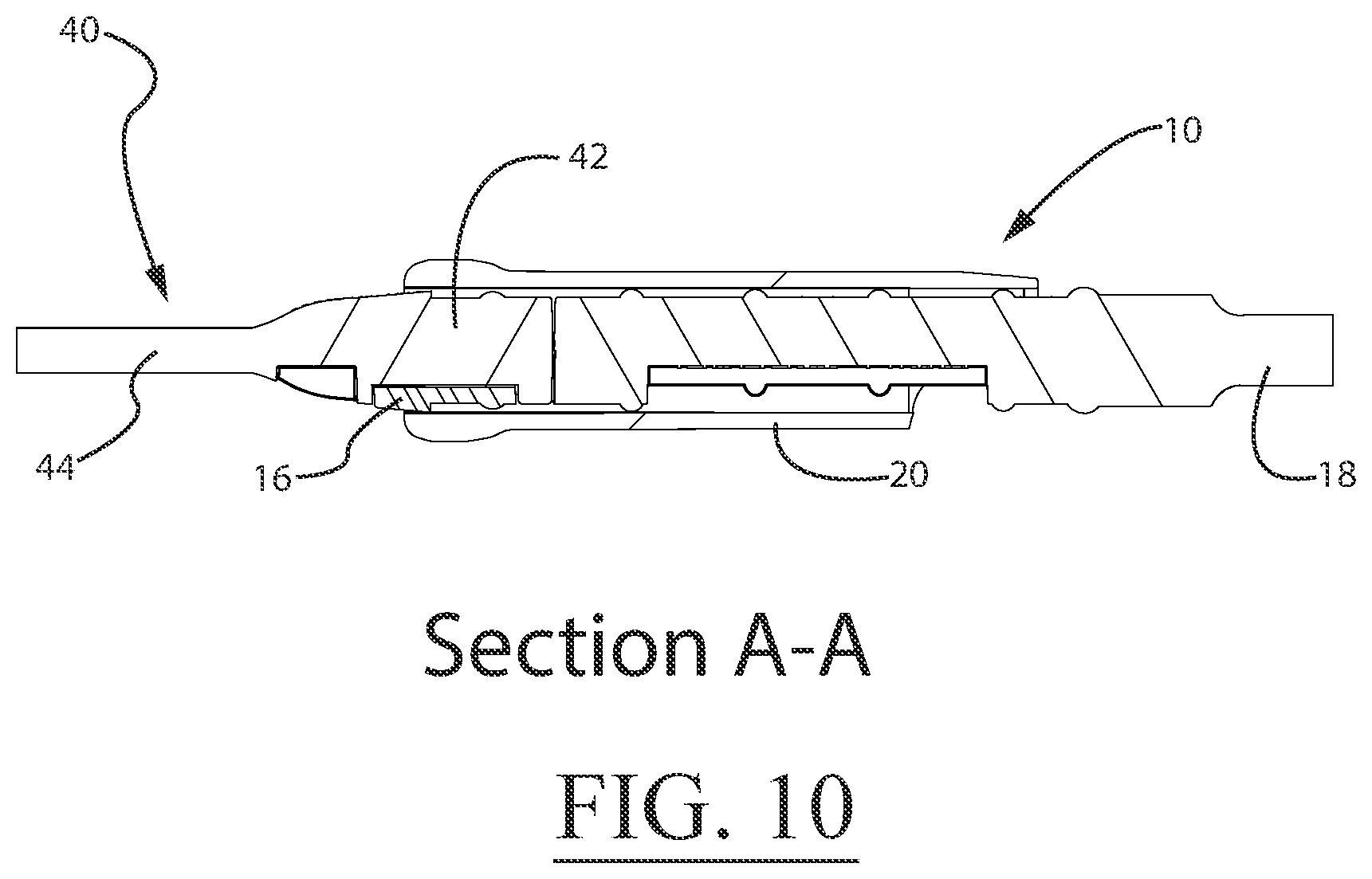 Patent US12480297 Figure 8 – Power tool adapter for a drain cleaning device