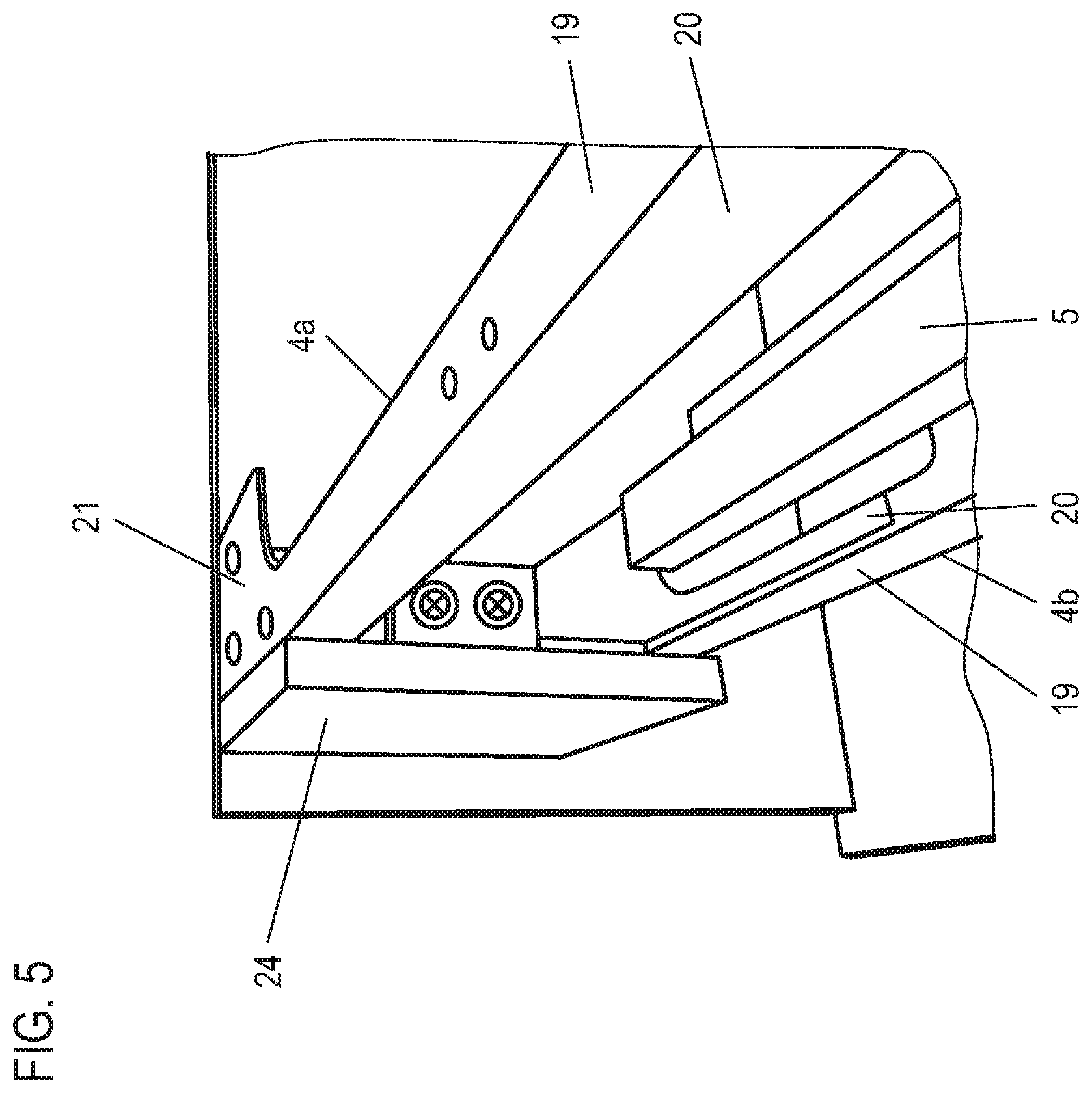 Patent US12480298 Figure 4 – Sanitary furniture to be hung on the wall