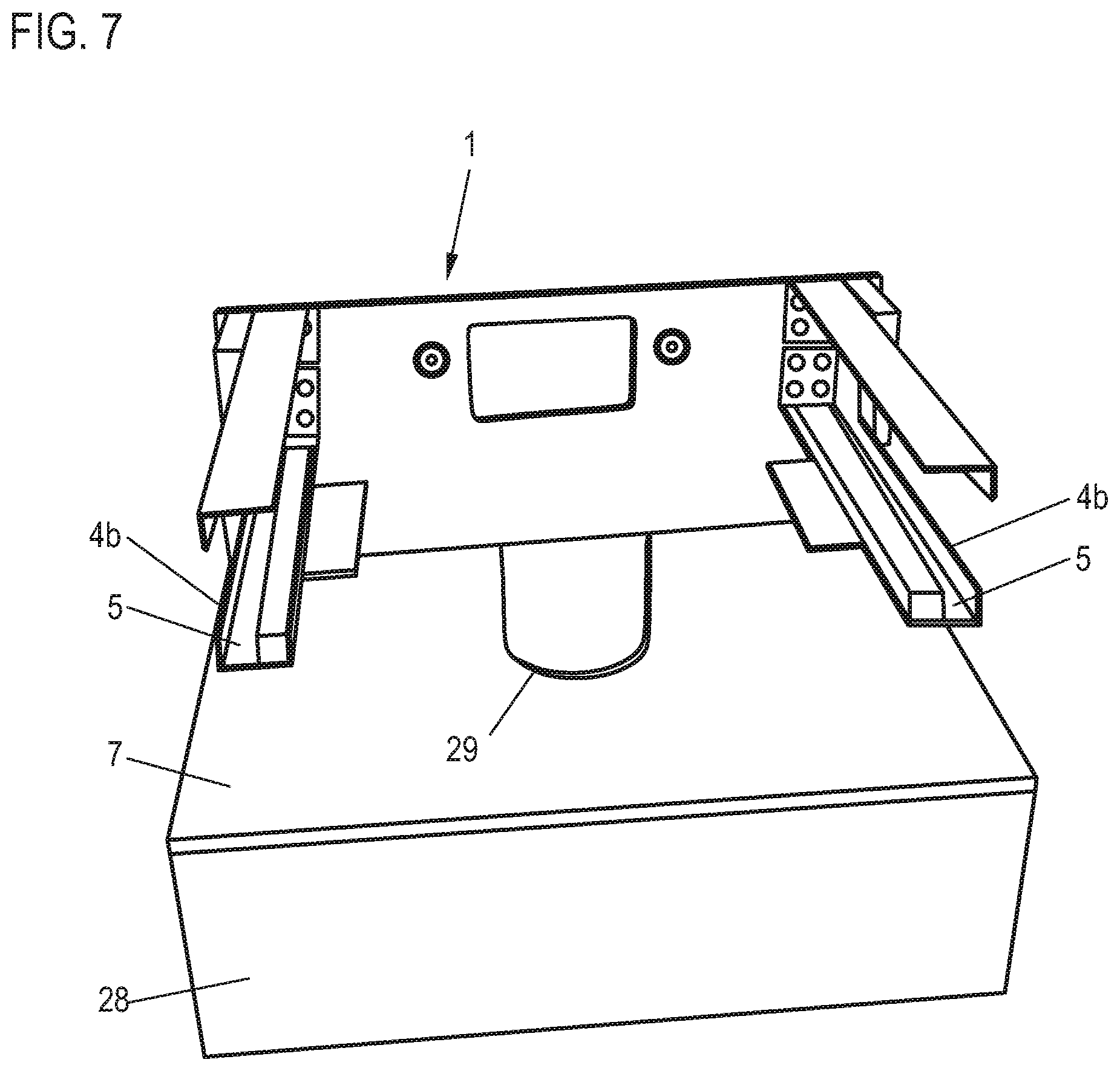Patent US12480298 Figure 6 – Sanitary furniture to be hung on the wall
