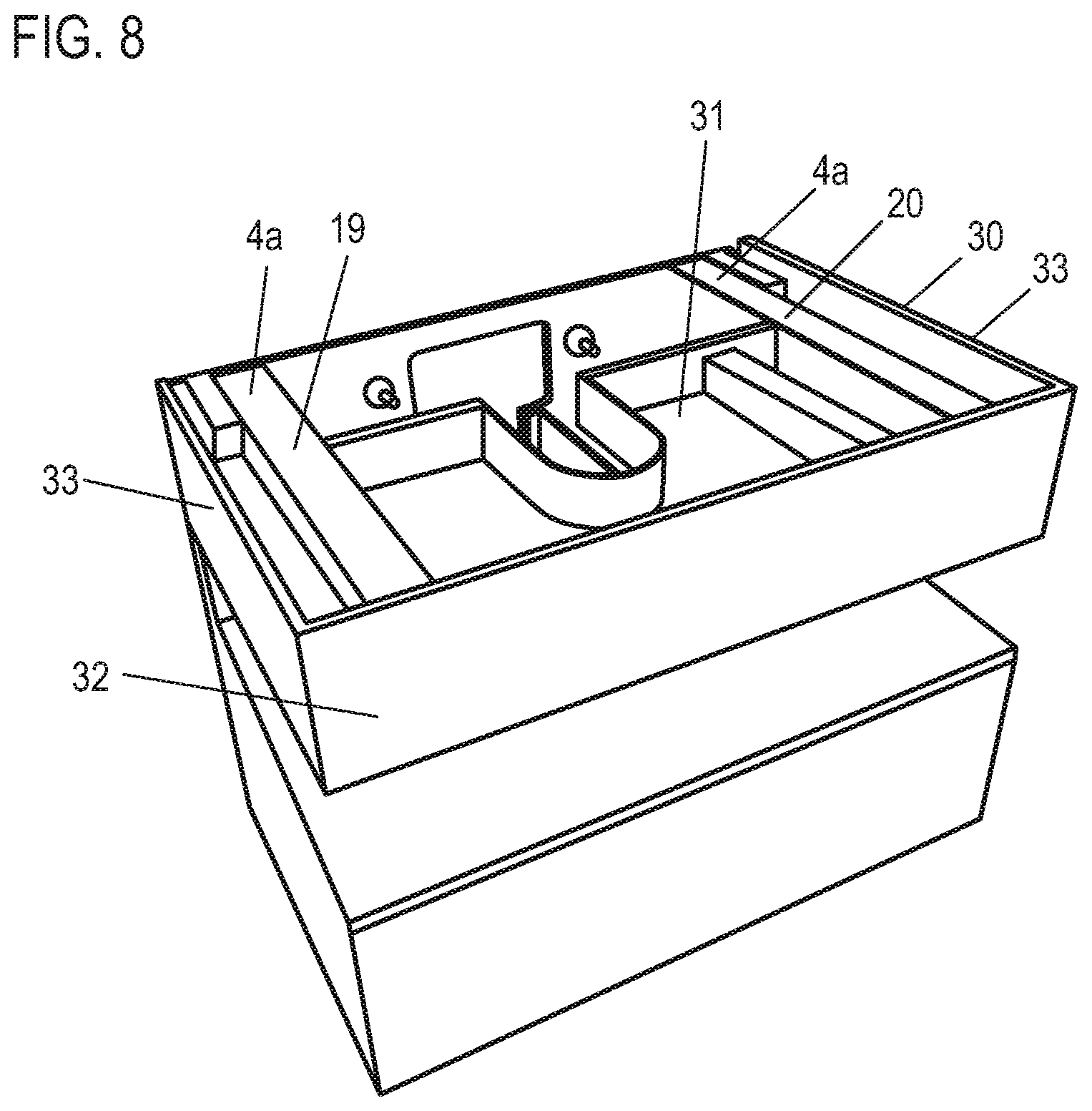 Patent US12480298 Figure 7 – Sanitary furniture to be hung on the wall