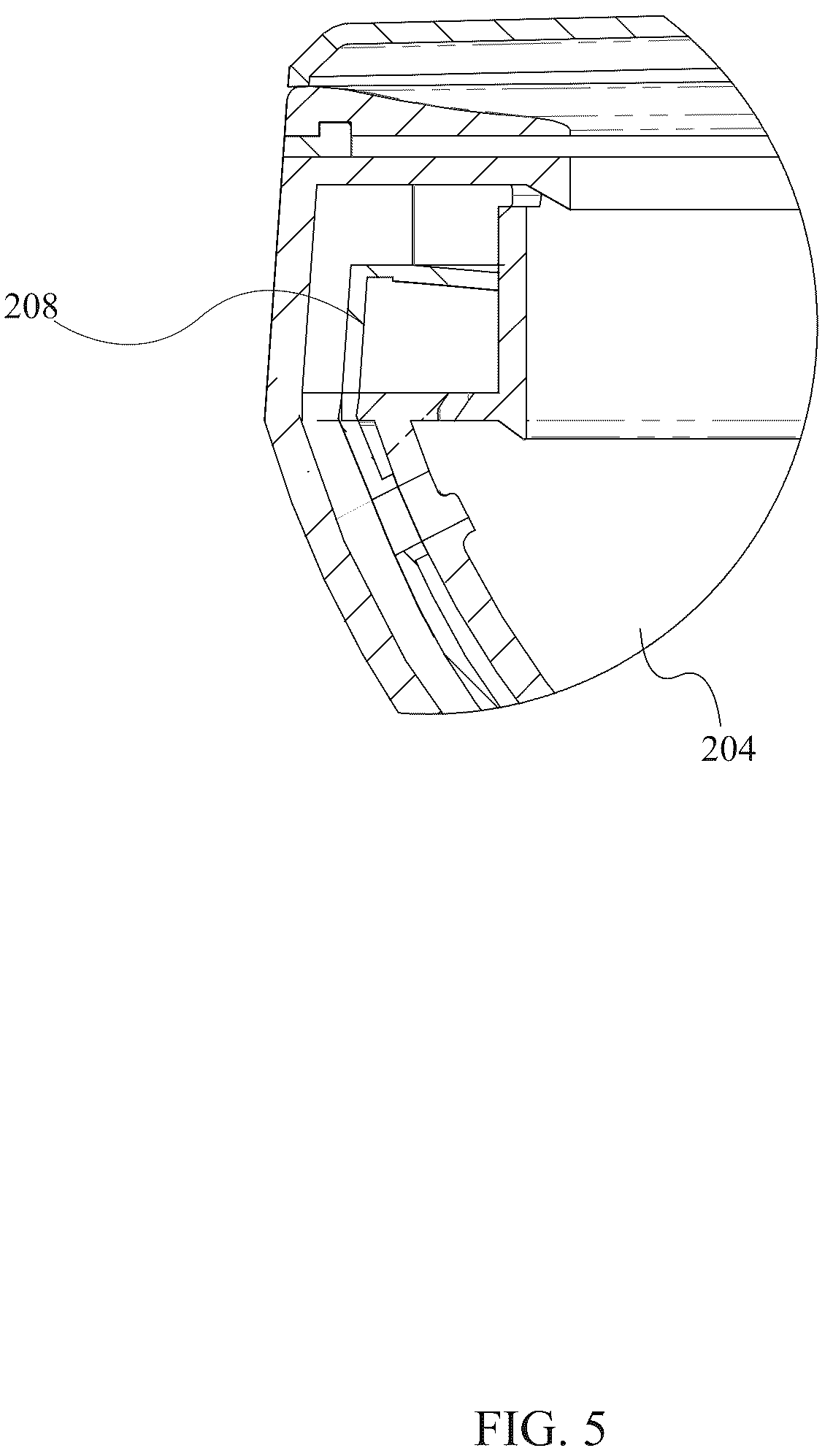Patent US12480299 Figure 5 – Toilet vacuum system
