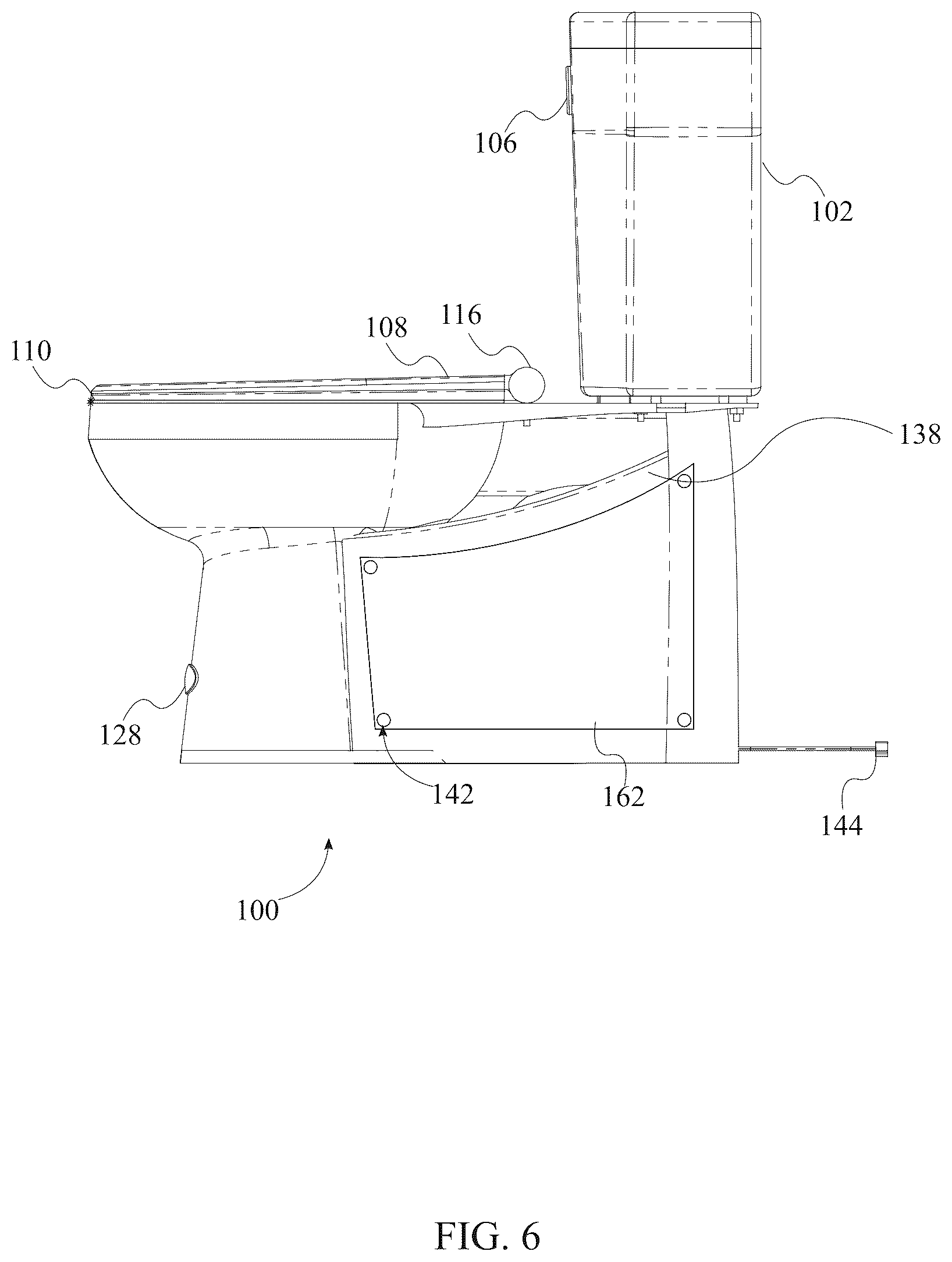 Patent US12480299 Figure 6 – Toilet vacuum system