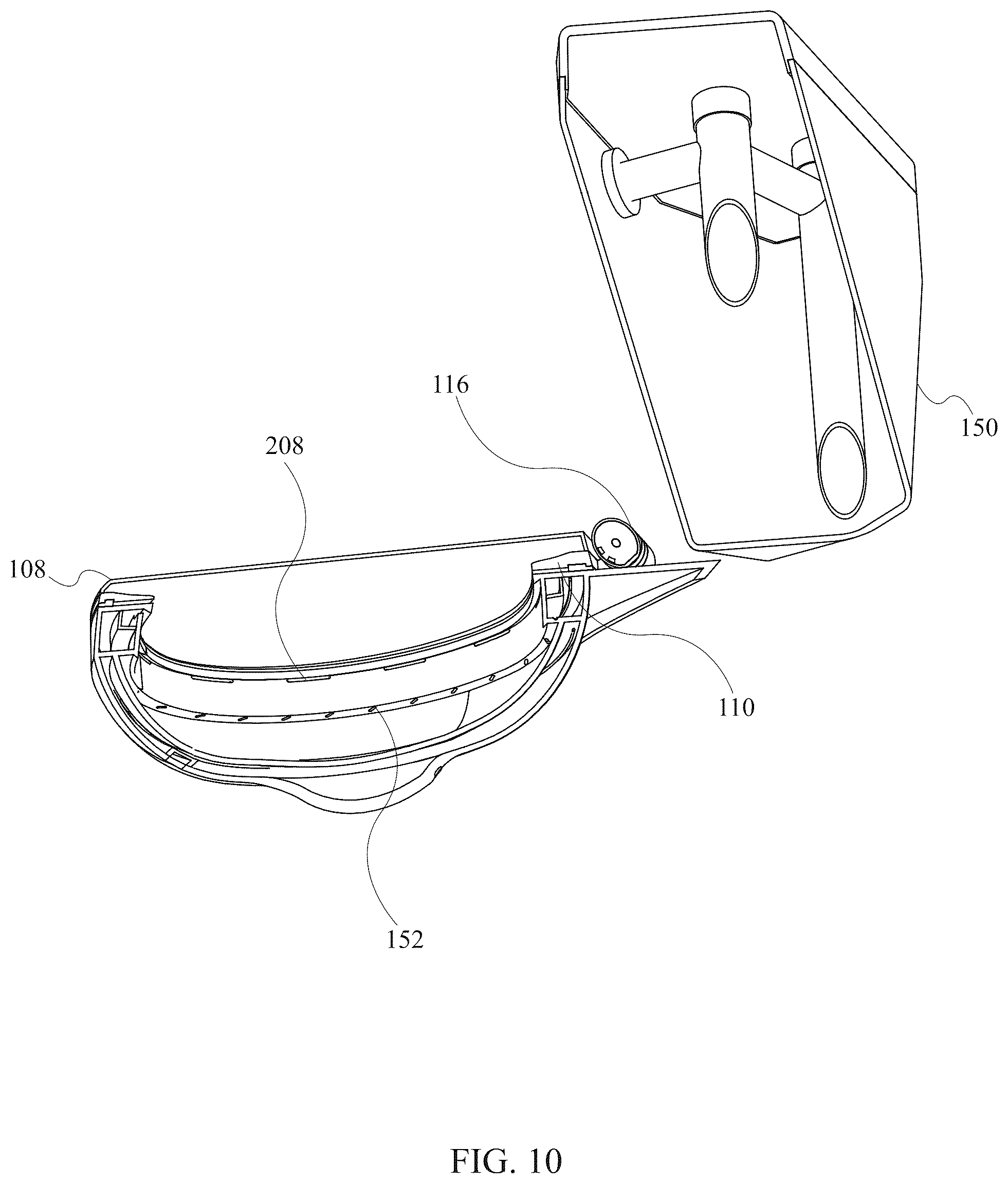 Patent US12480299 Figure 10 – Toilet vacuum system