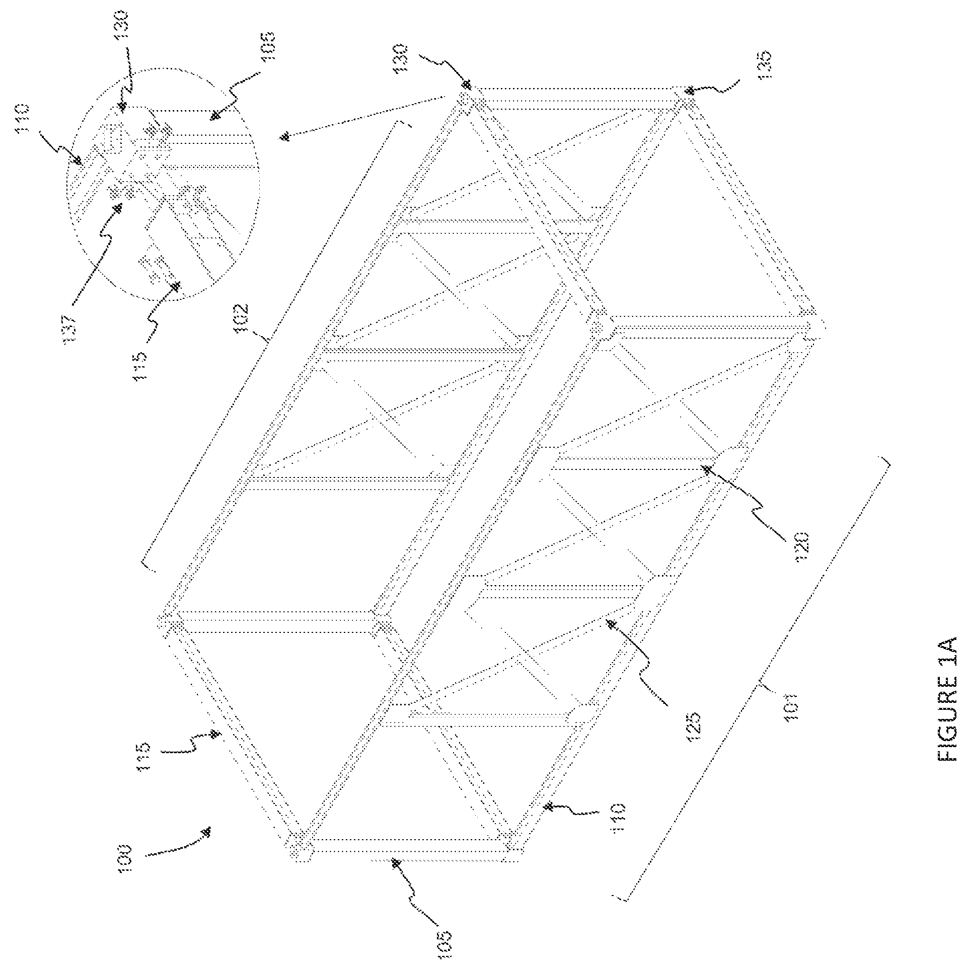 Patent US12480302 Figure 1 – Connection node for modular building structures