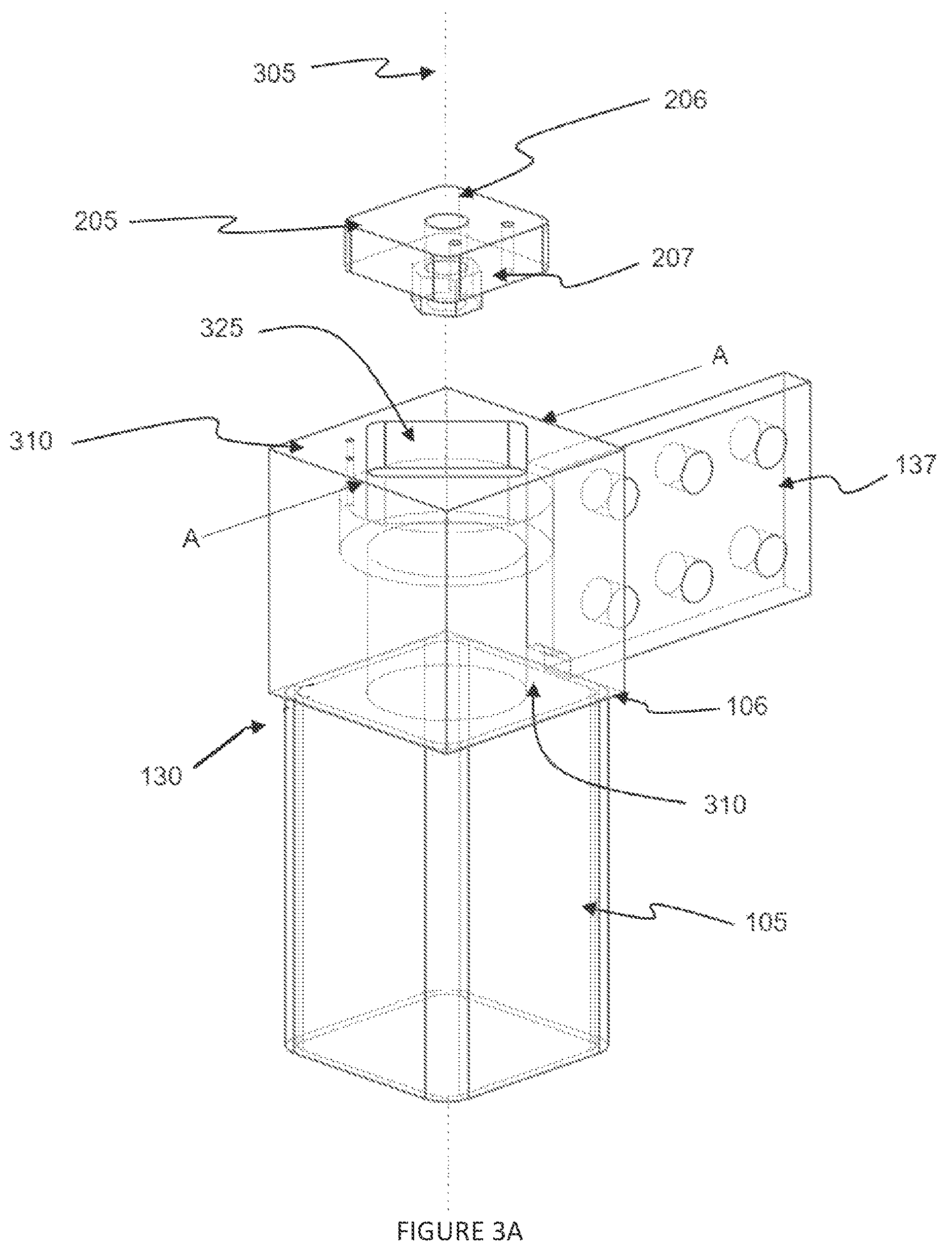 Patent US12480302 Figure 5 – Connection node for modular building structures