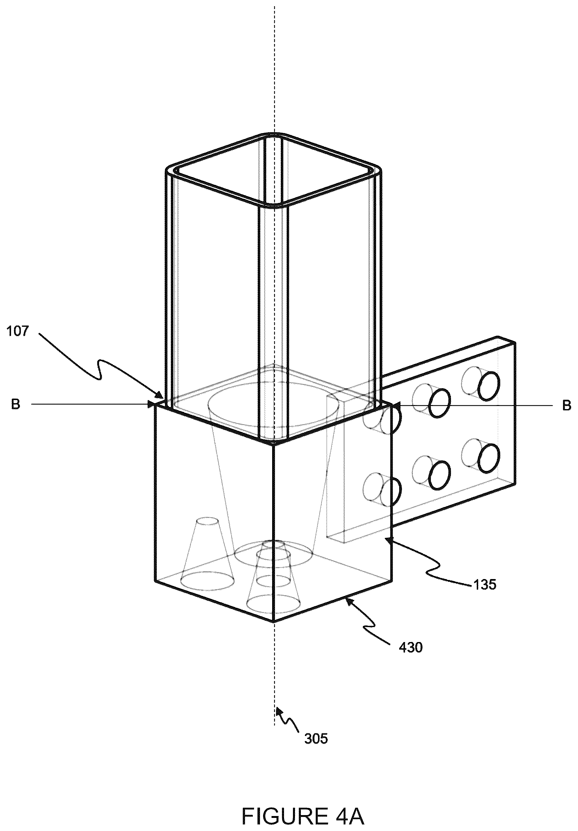 Patent US12480302 Figure 8 – Connection node for modular building structures