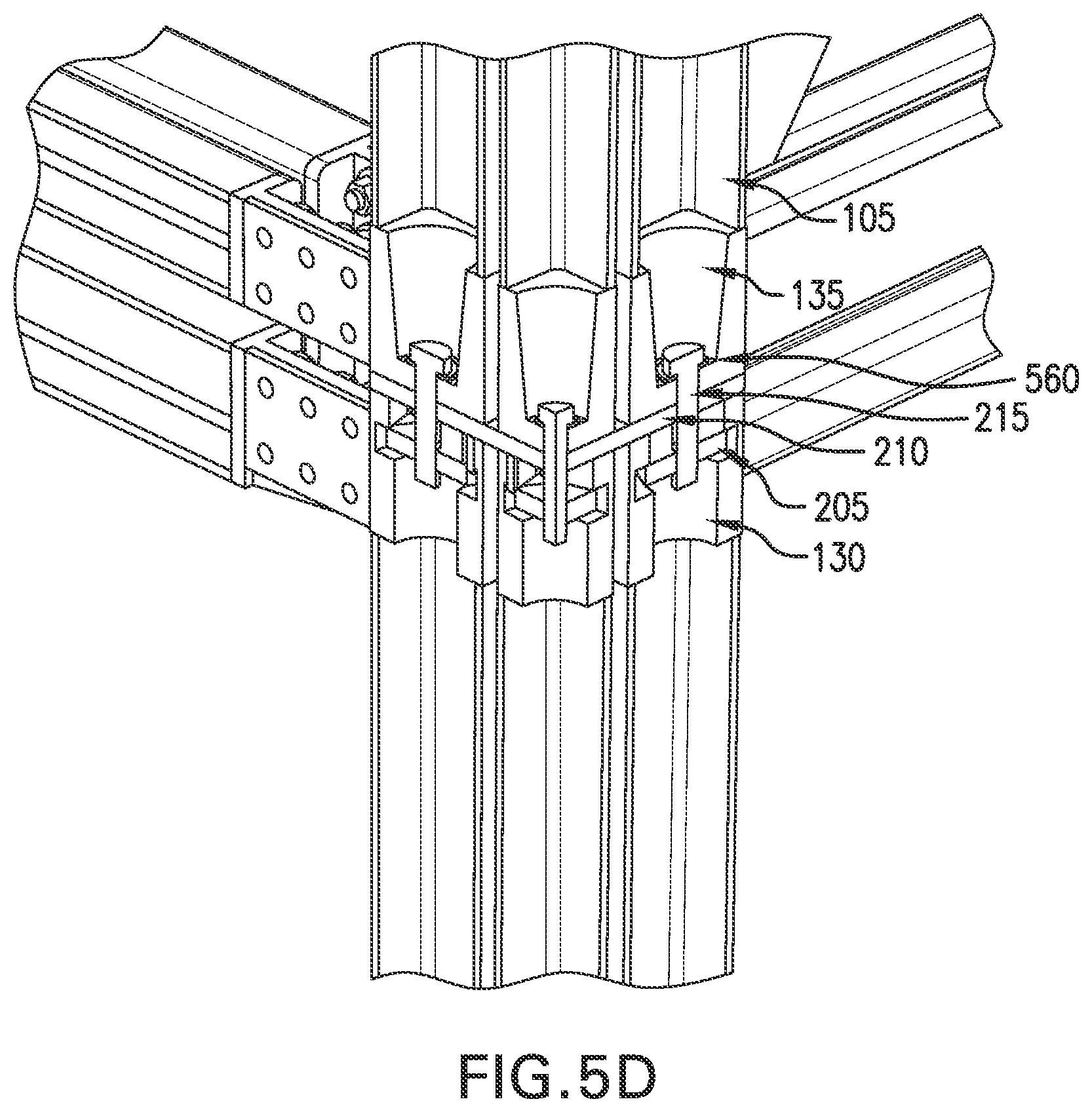 Patent US12480302 Figure 13 – Connection node for modular building structures