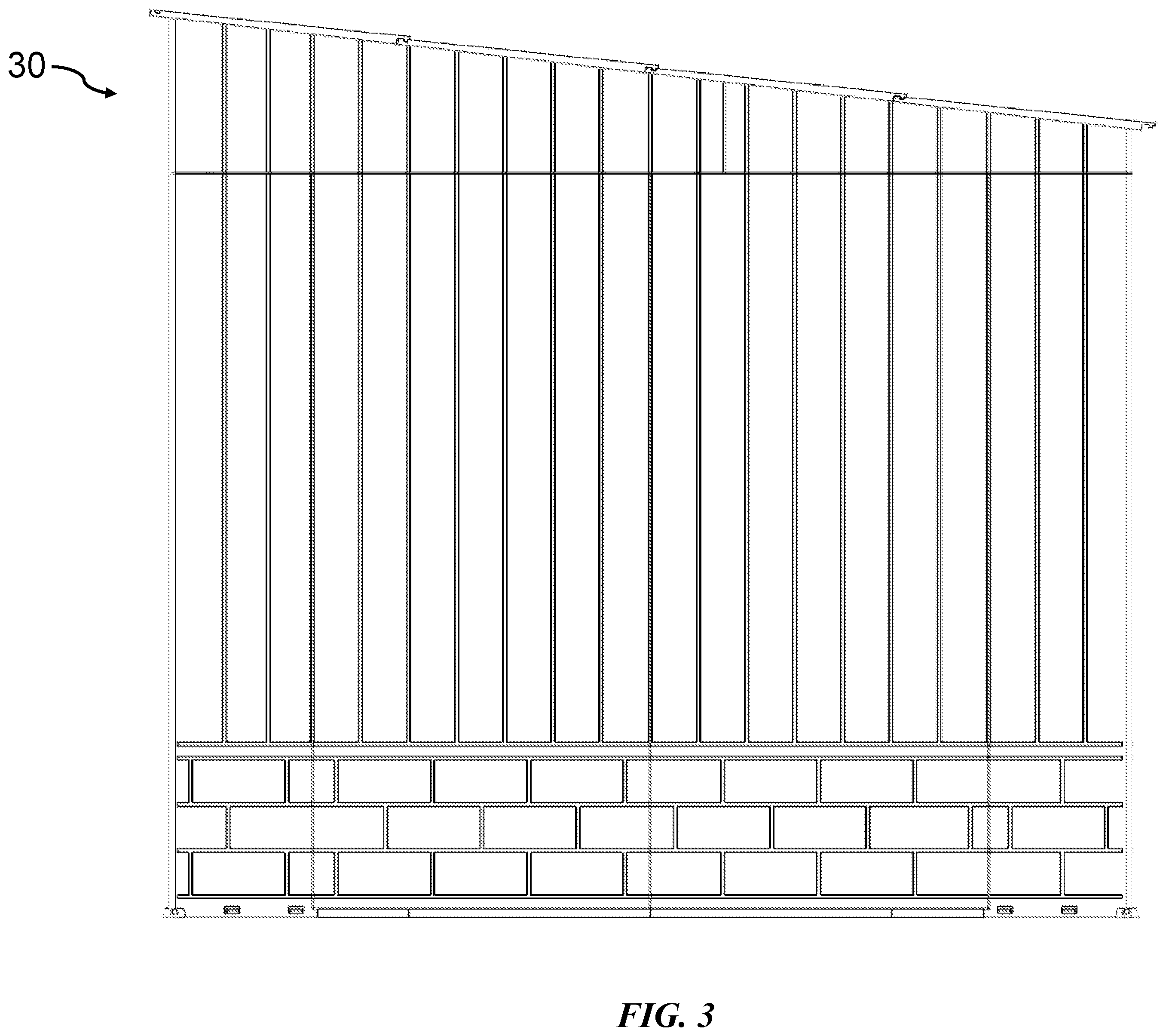 Patent US12480303 Figure 3 – Storage shed structure