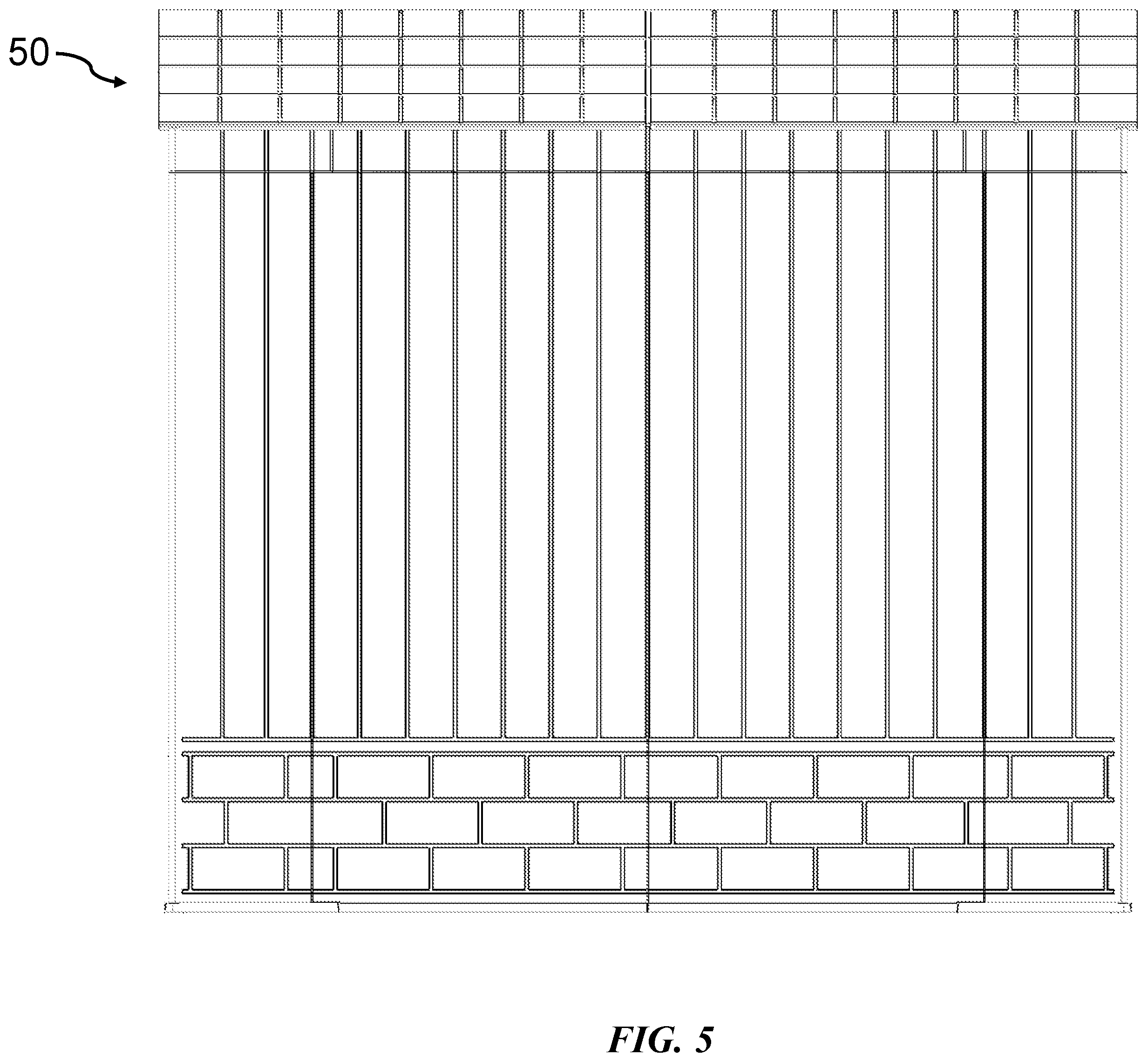 Patent US12480303 Figure 5 – Storage shed structure
