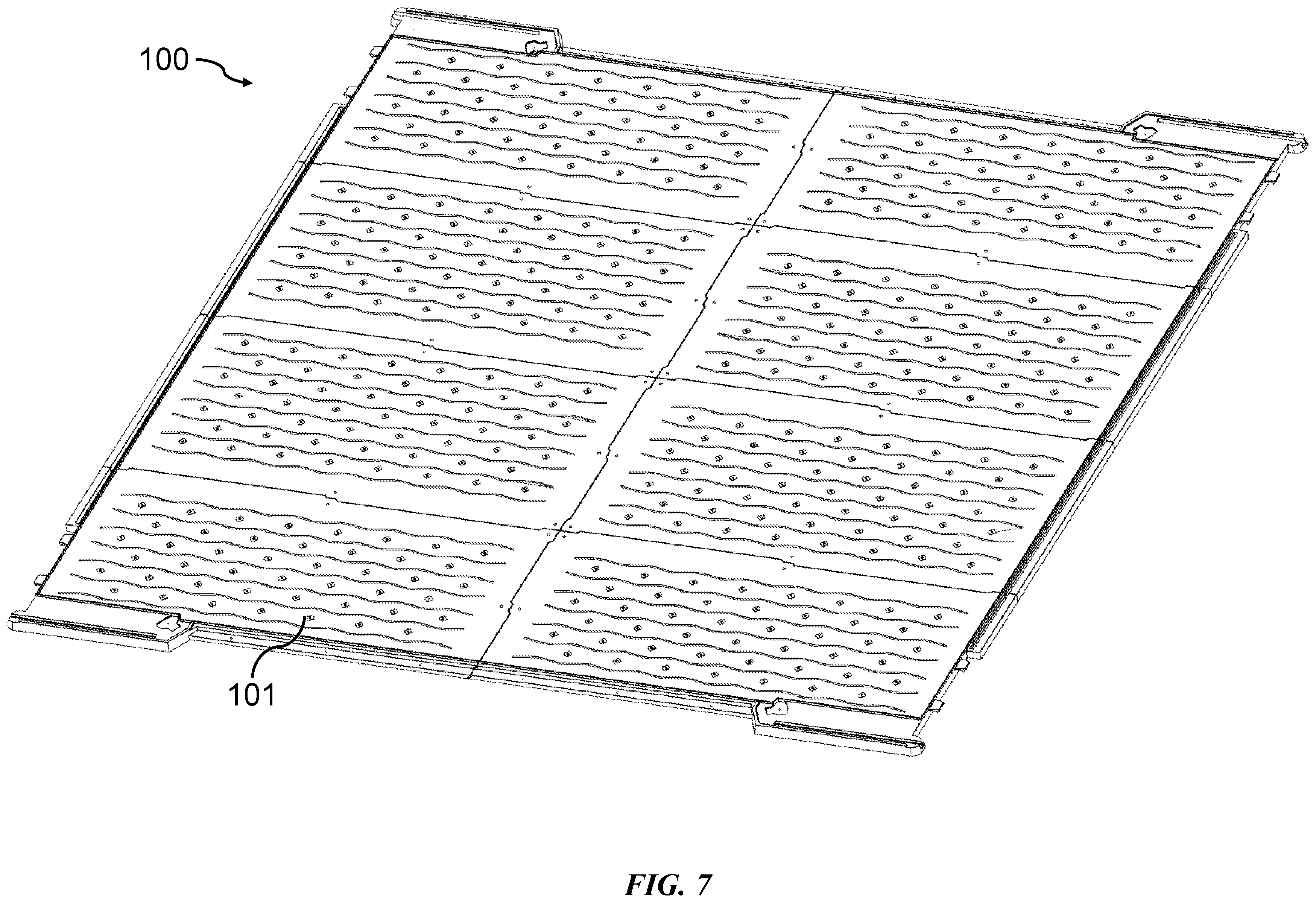 Patent US12480303 Figure 7 – Storage shed structure