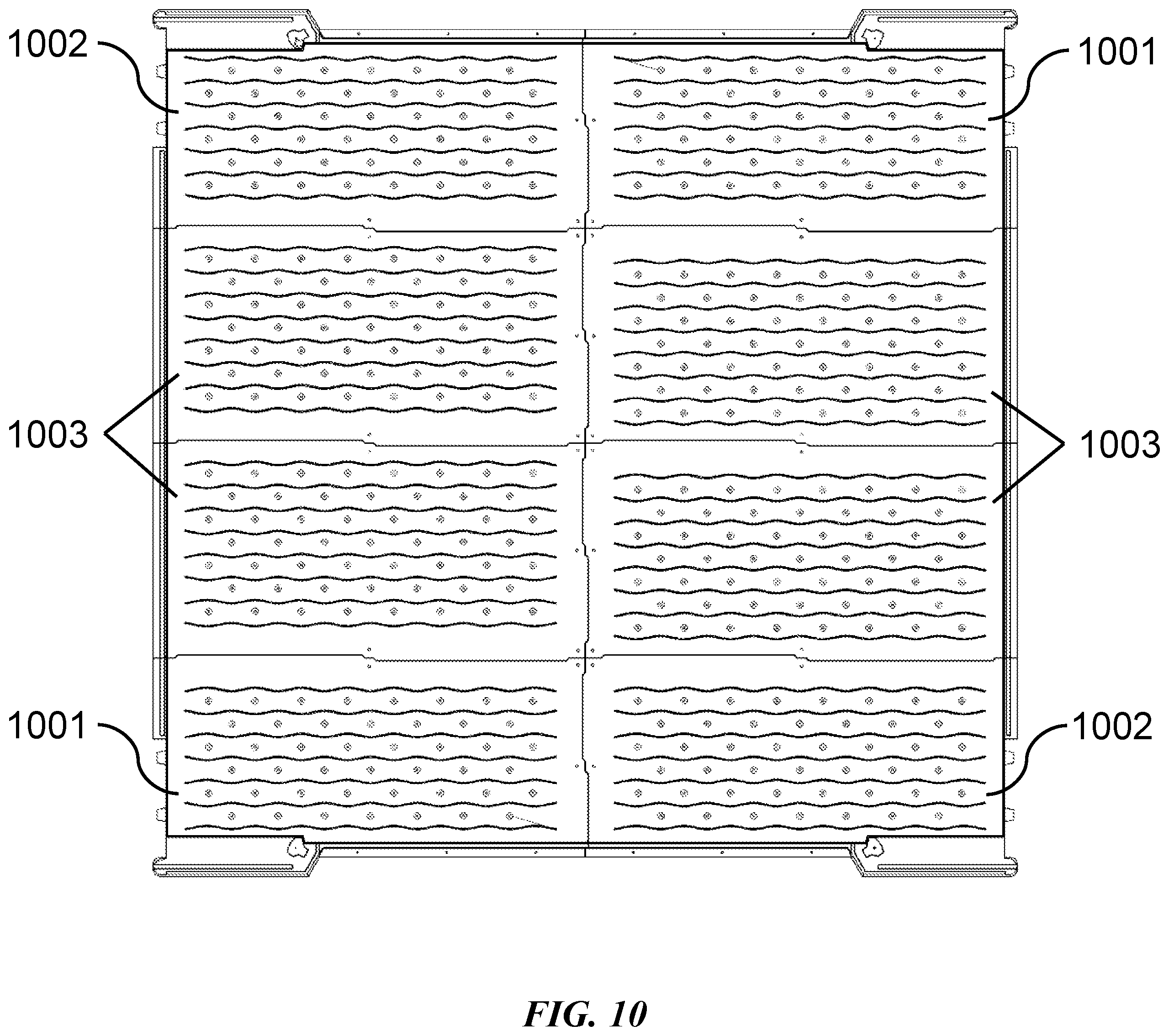Patent US12480303 Figure 10 – Storage shed structure