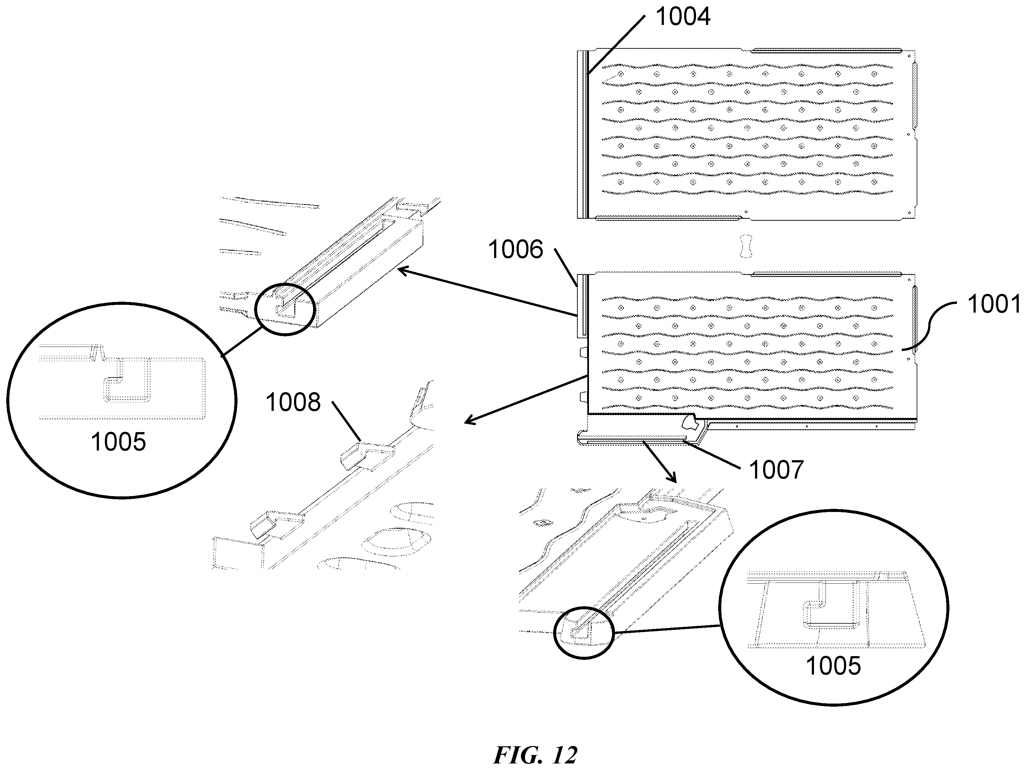 Patent US12480303 Figure 12 – Storage shed structure