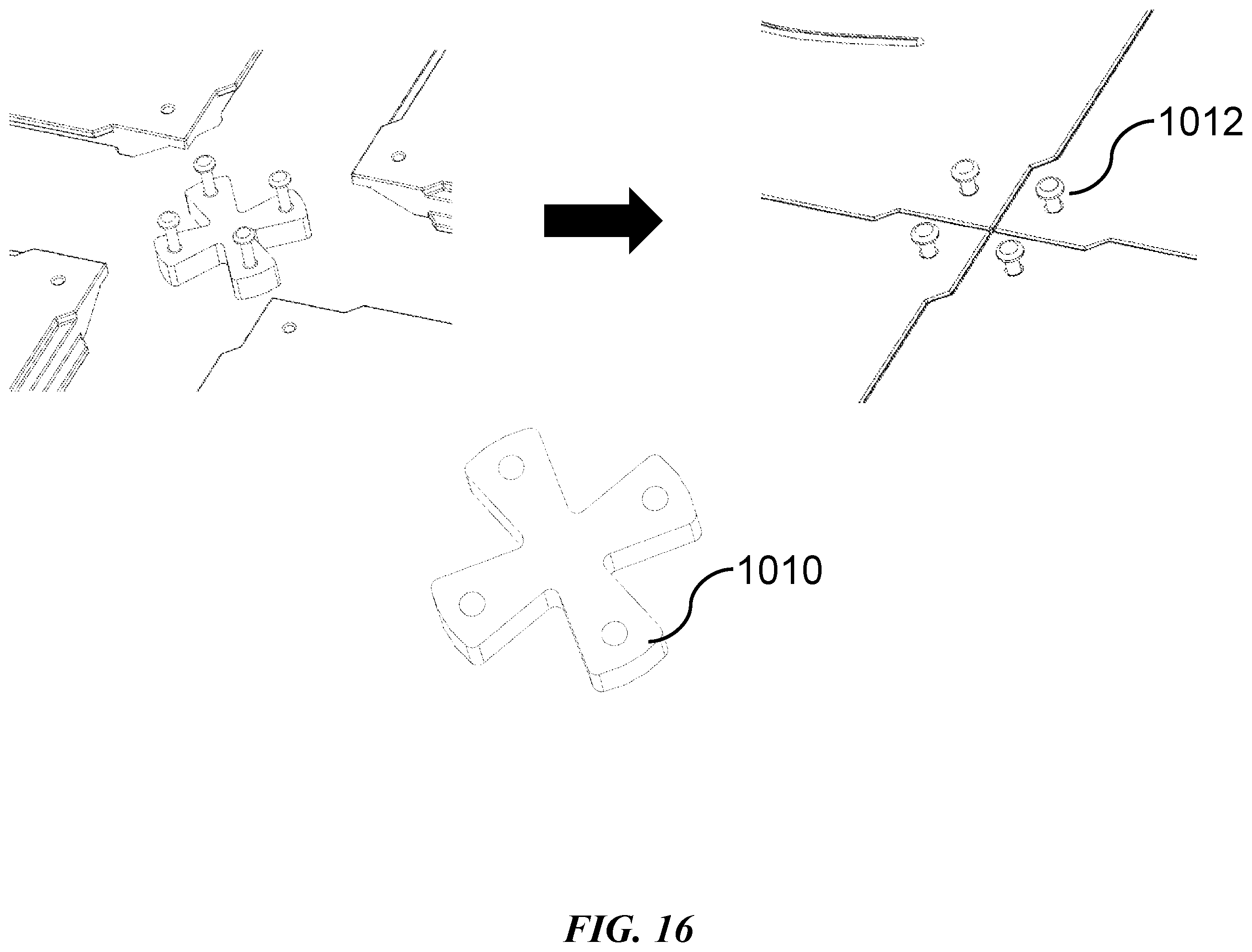 Patent US12480303 Figure 16 – Storage shed structure
