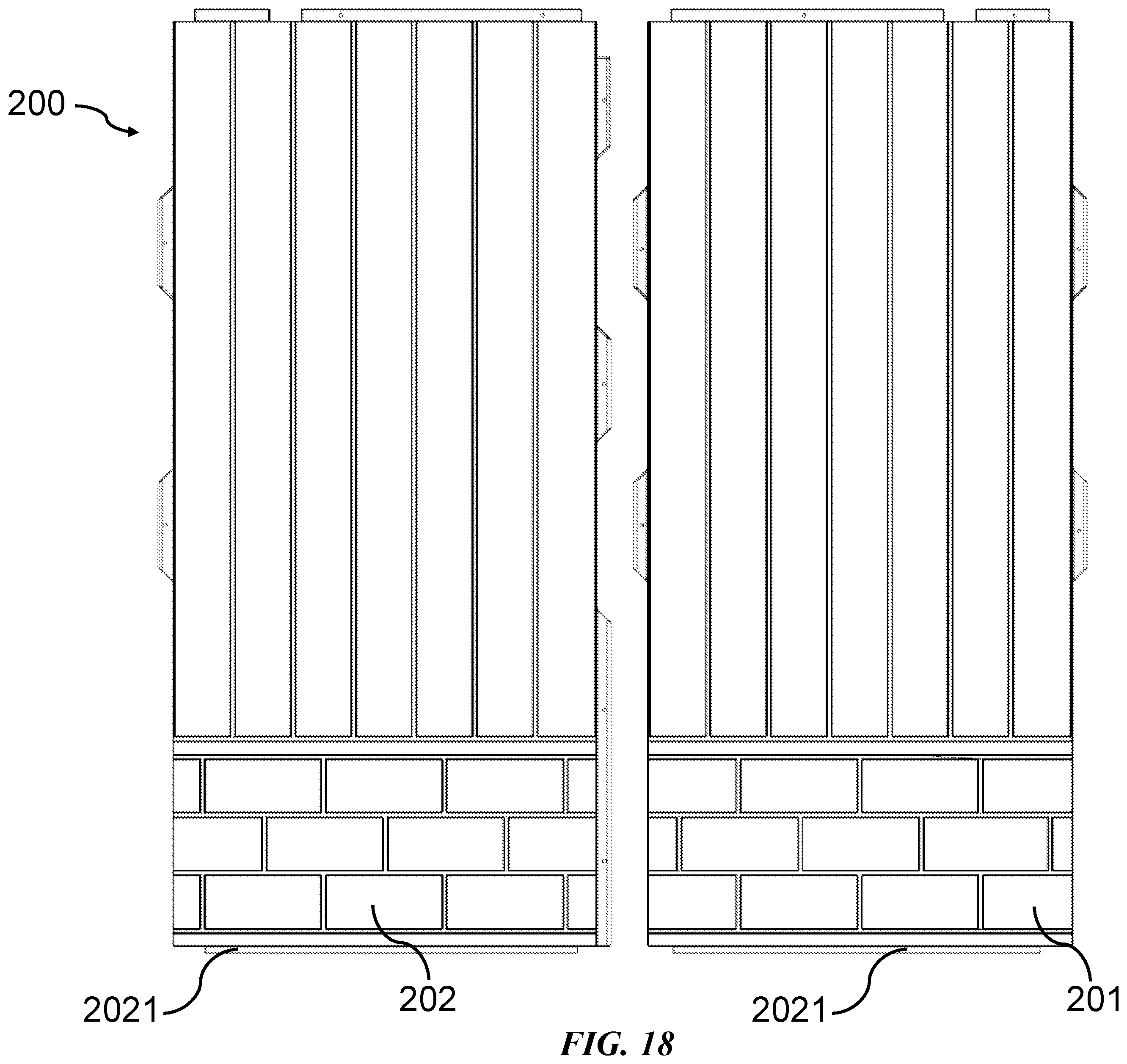 Patent US12480303 Figure 18 – Storage shed structure