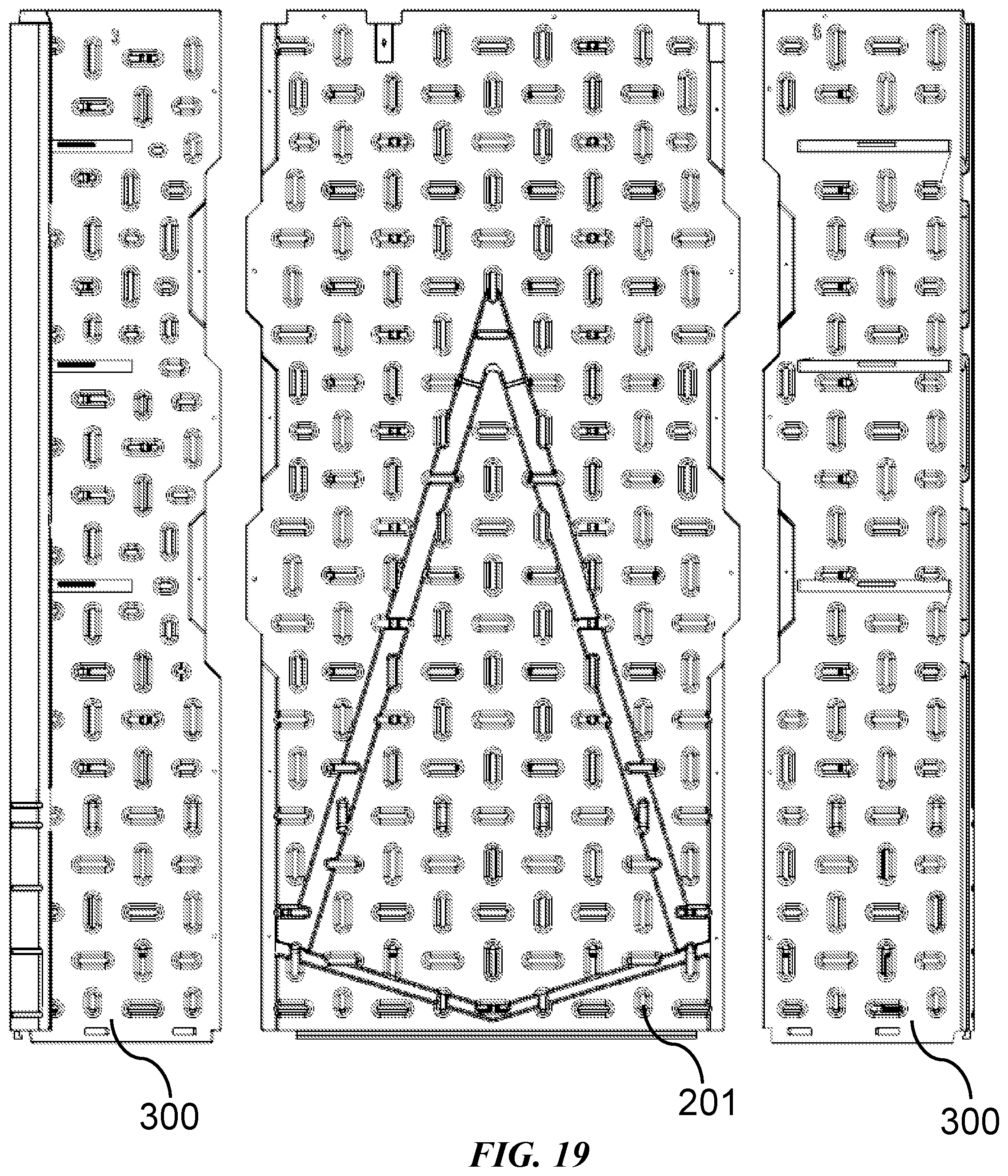 Patent US12480303 Figure 19 – Storage shed structure