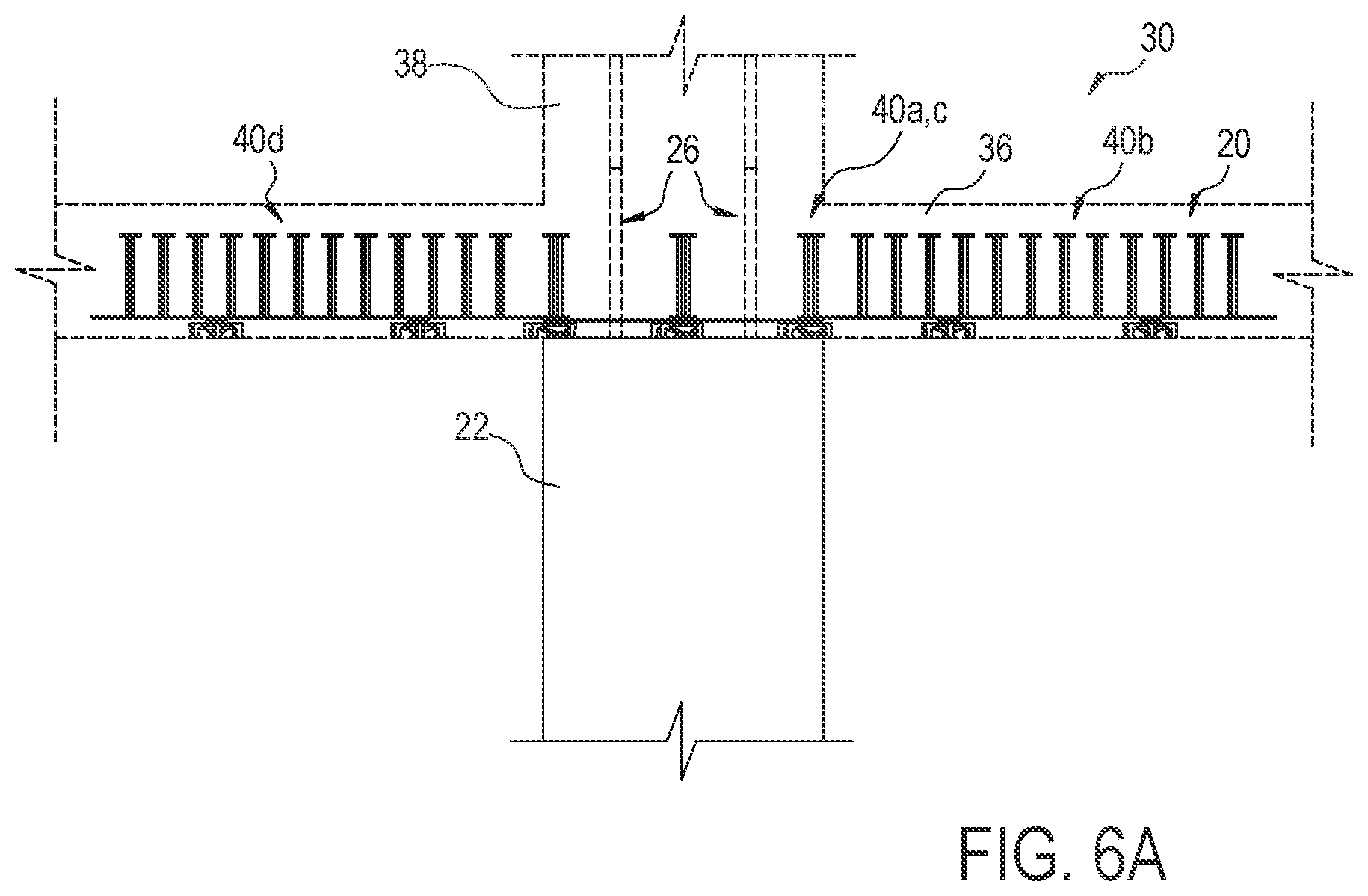 Patent US12480304 Figure 7 – Stud rail systems and methods for use in reinforced concrete structures