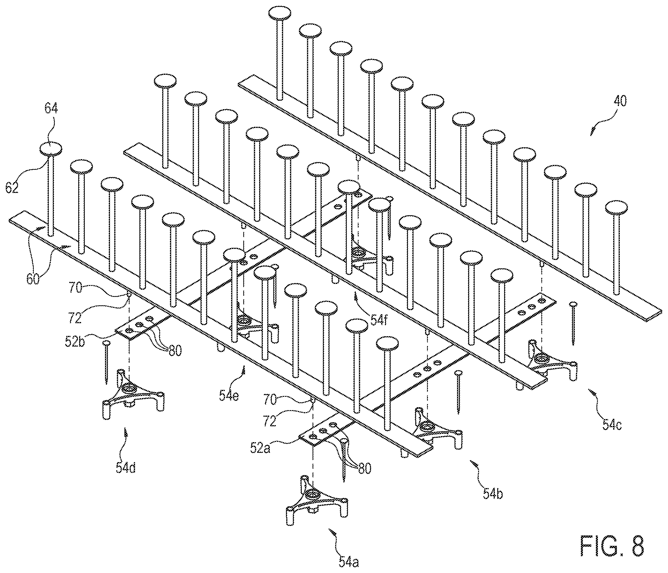 Patent US12480304 Figure 10 – Stud rail systems and methods for use in reinforced concrete structures