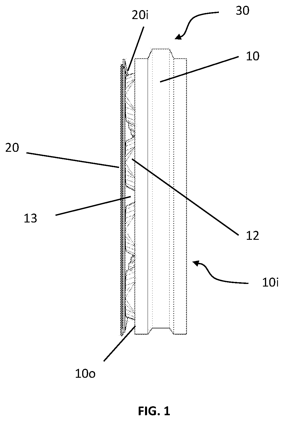 Patent US12480305 Figure 1 – Façade insulating system