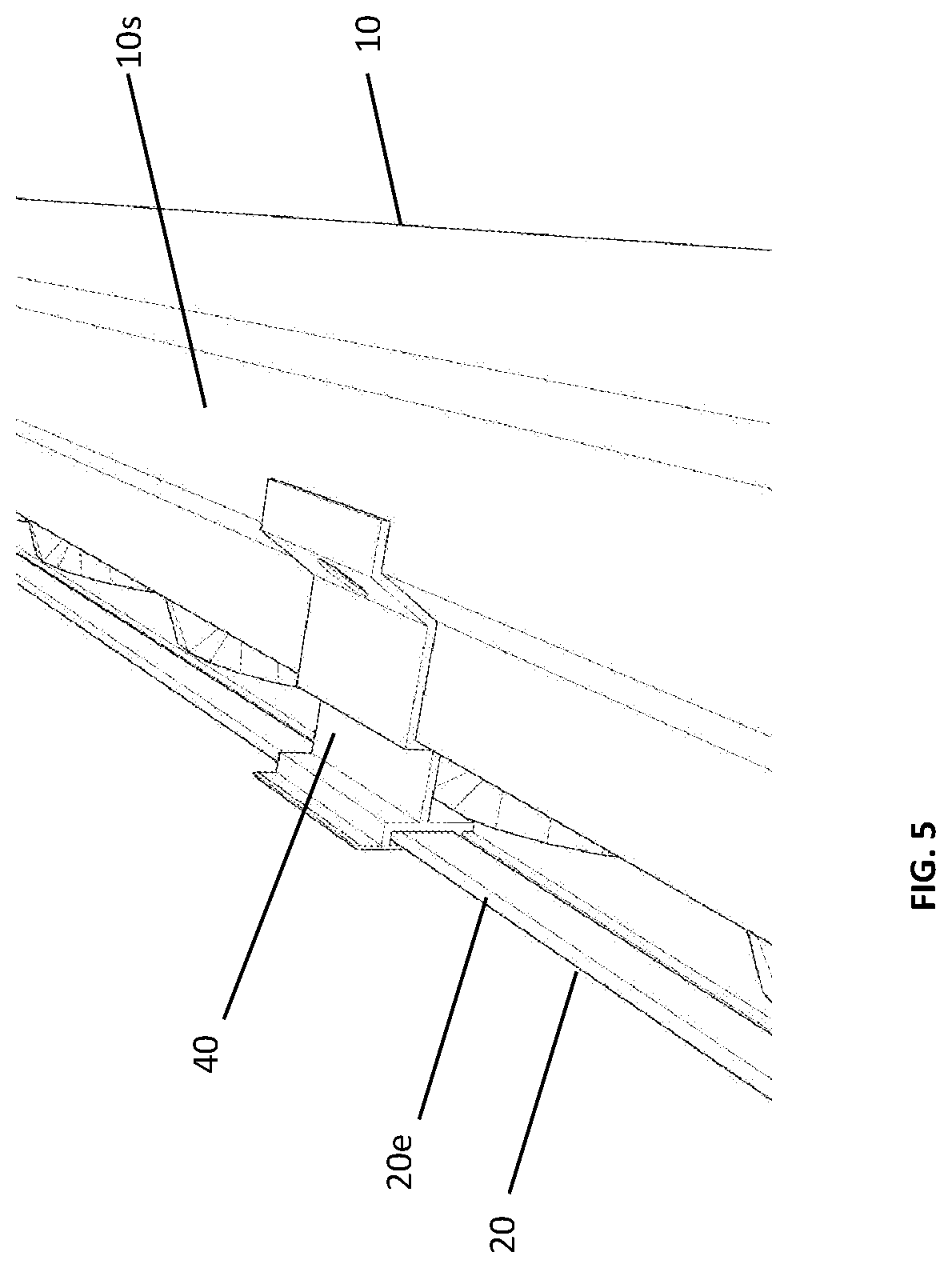 Patent US12480305 Figure 5 – Façade insulating system