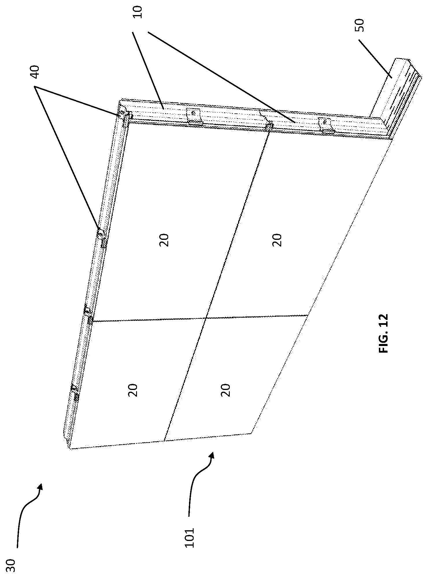 Patent US12480305 Figure 11 – Façade insulating system
