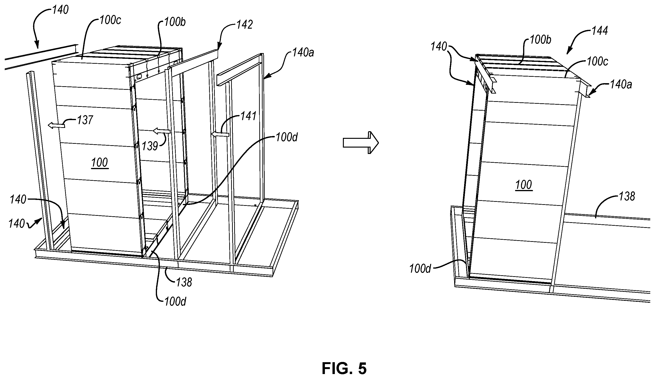 Patent US12480306 Figure 6 – Method for constructing building using C-channel and standard and transition panels
