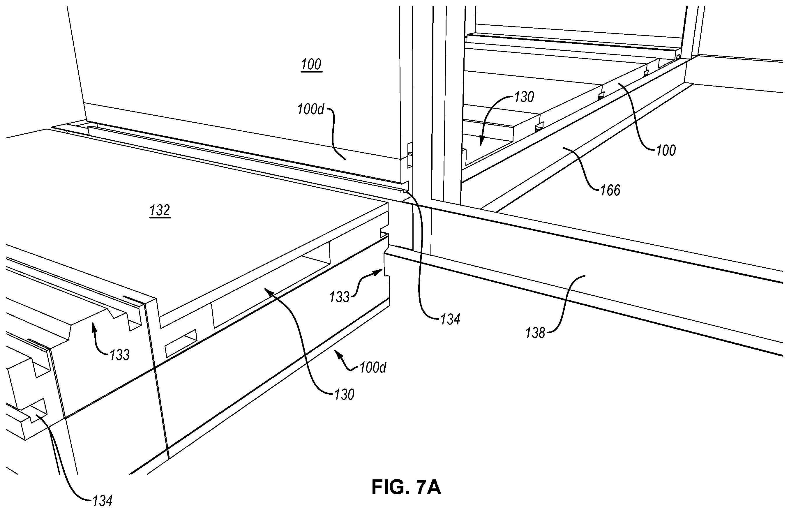 Patent US12480306 Figure 8 – Method for constructing building using C-channel and standard and transition panels