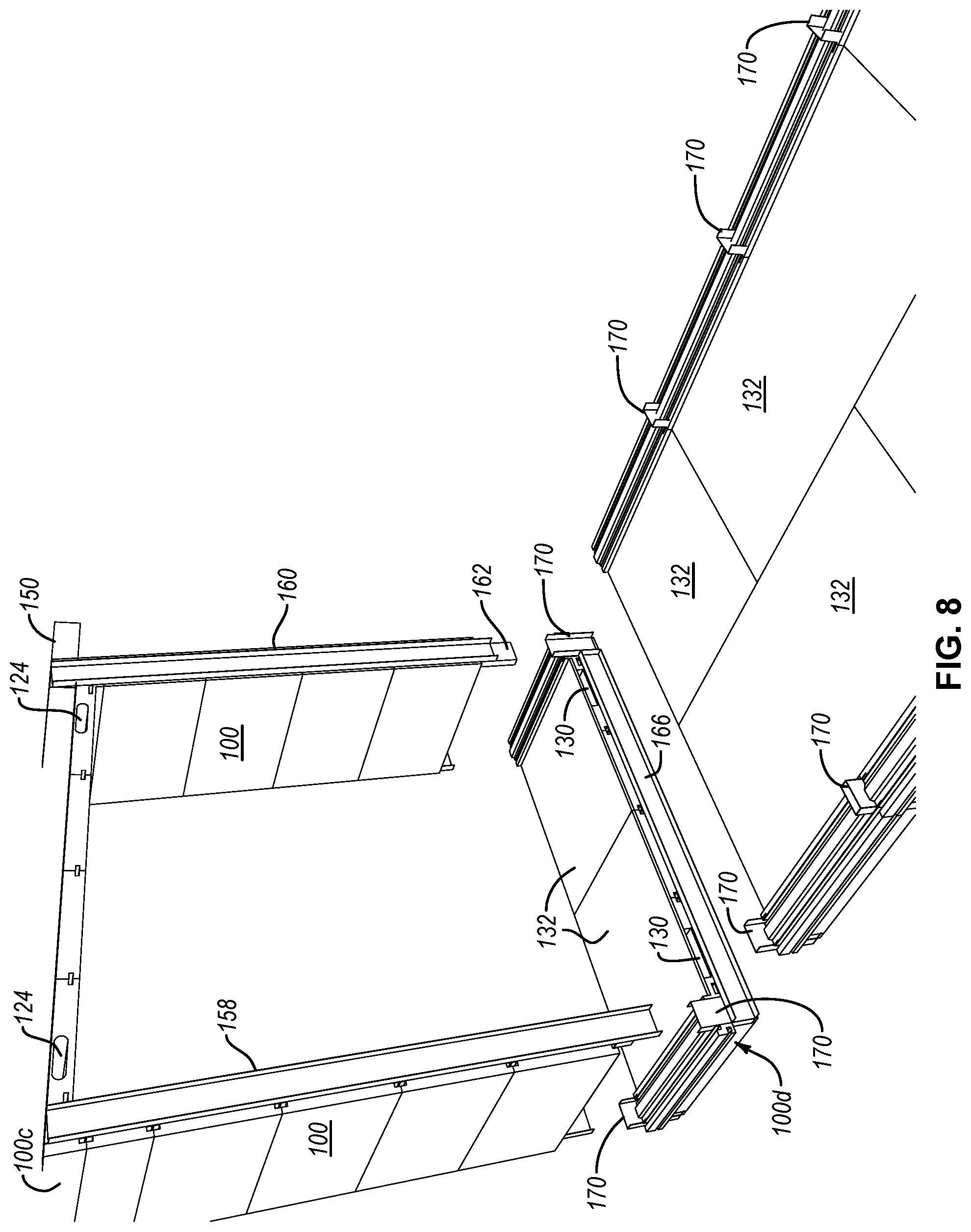 Patent US12480306 Figure 11 – Method for constructing building using C-channel and standard and transition panels