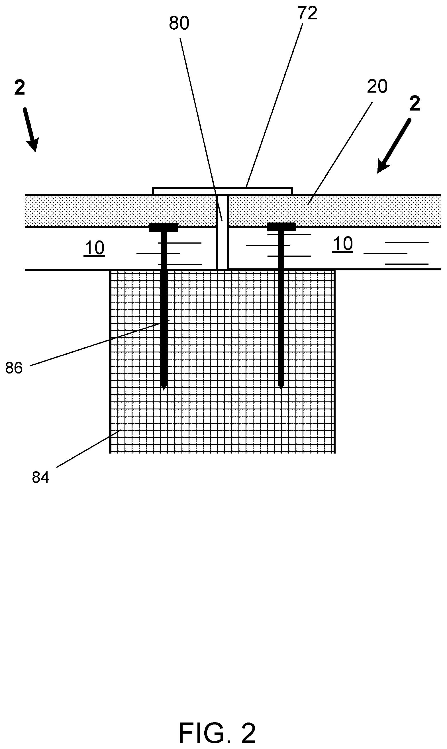 Patent US12480307 Figure 2 – Structural panel with exterior insulating foam layer