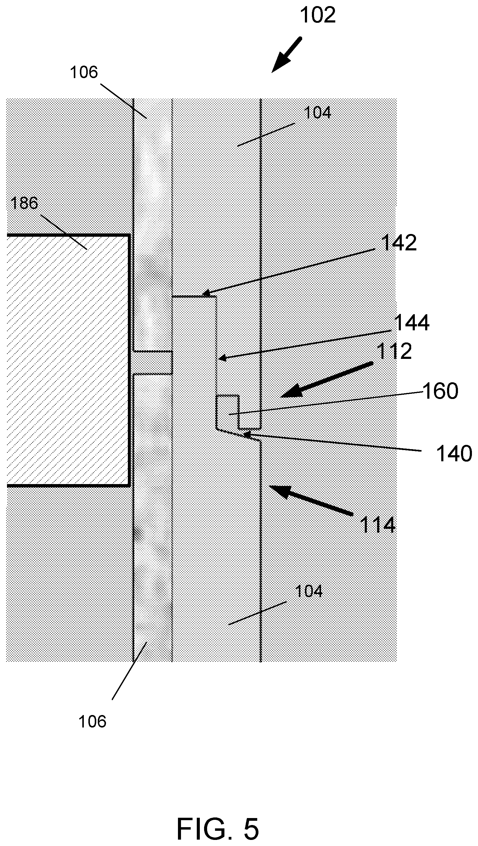 Patent US12480307 Figure 5 – Structural panel with exterior insulating foam layer