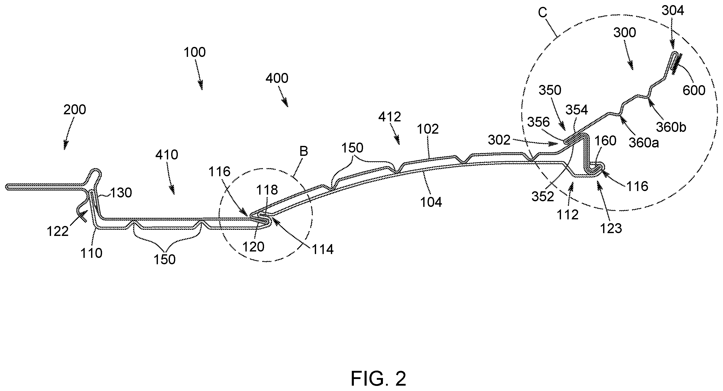Patent US12480310 Figure 2 – Gutter assembly and cover