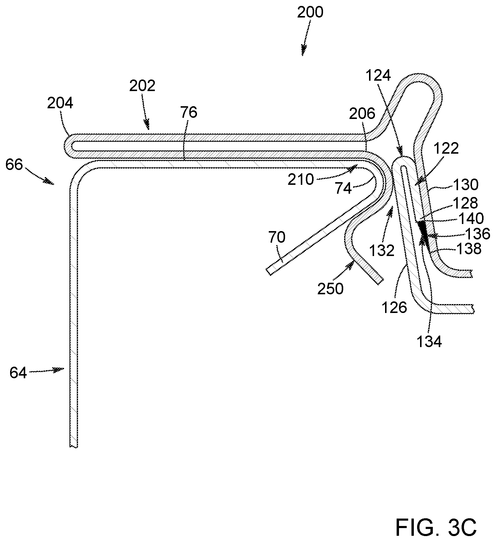 Patent US12480310 Figure 5 – Gutter assembly and cover
