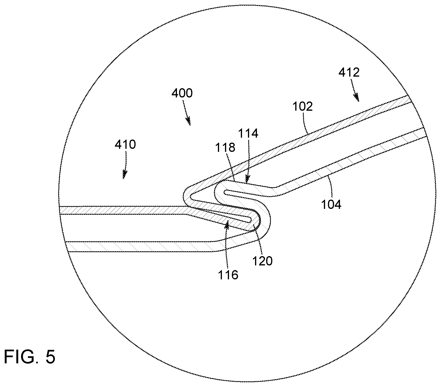 Patent US12480310 Figure 7 – Gutter assembly and cover