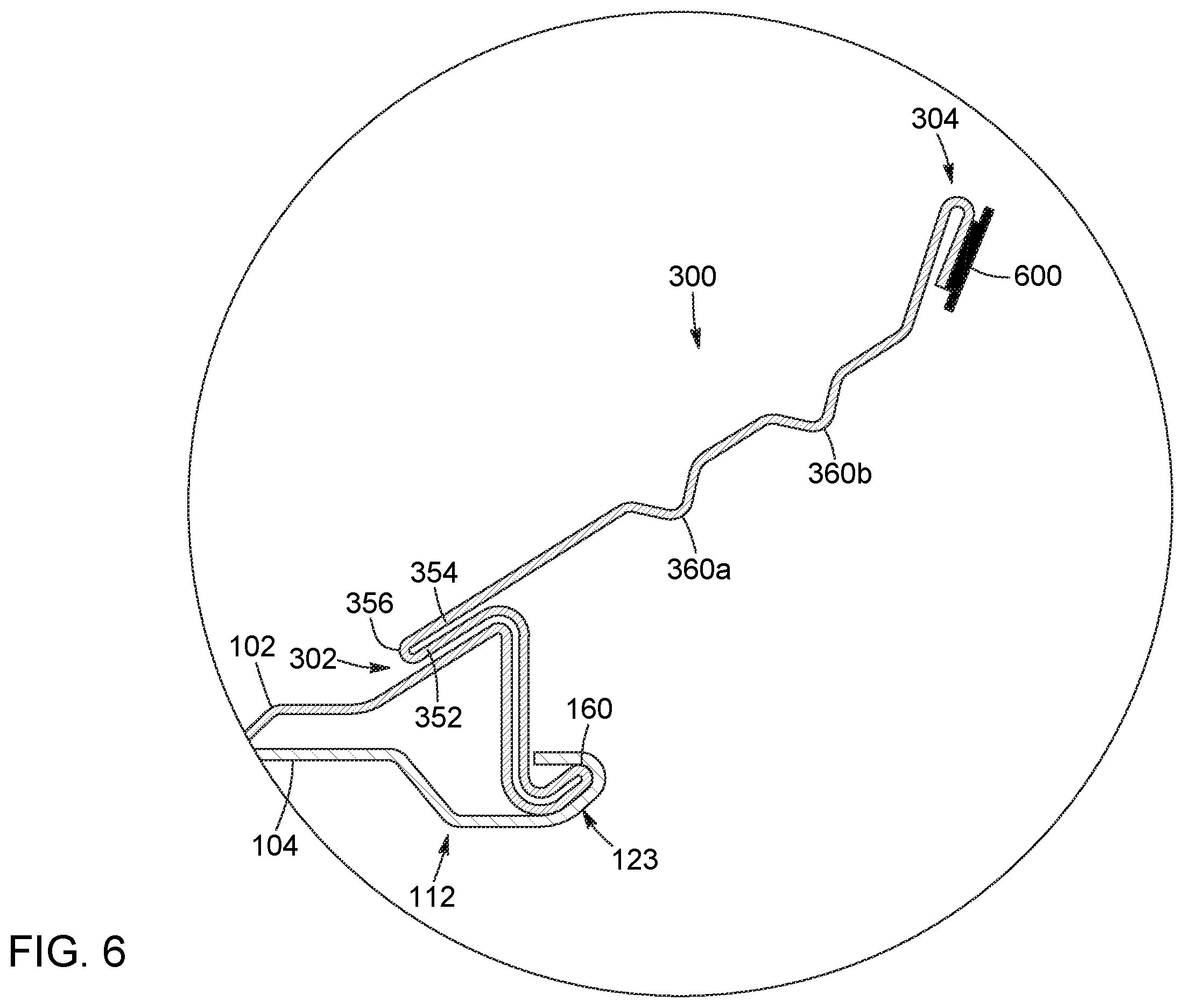 Patent US12480310 Figure 8 – Gutter assembly and cover