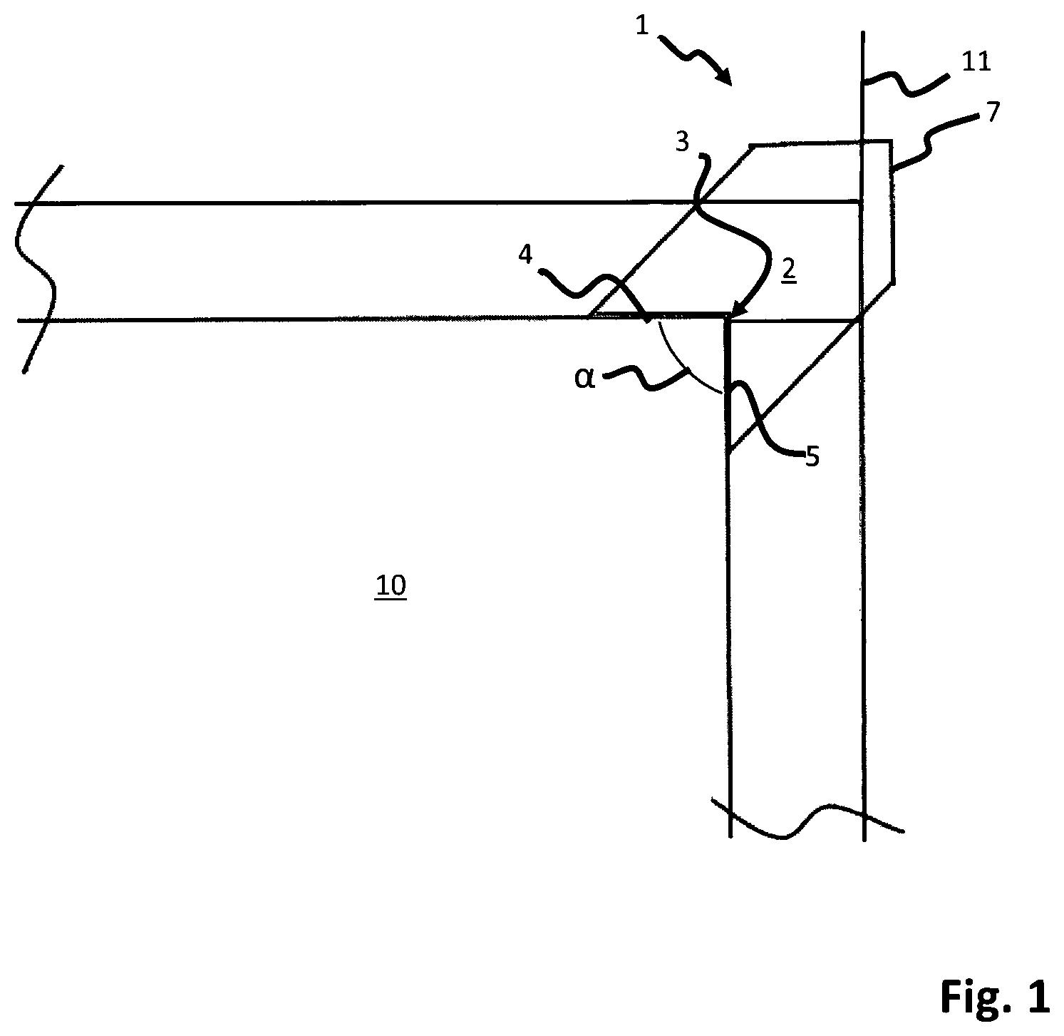 Patent US12480312 Figure 1 – Joint strip for reinforcement of drywall panel joints