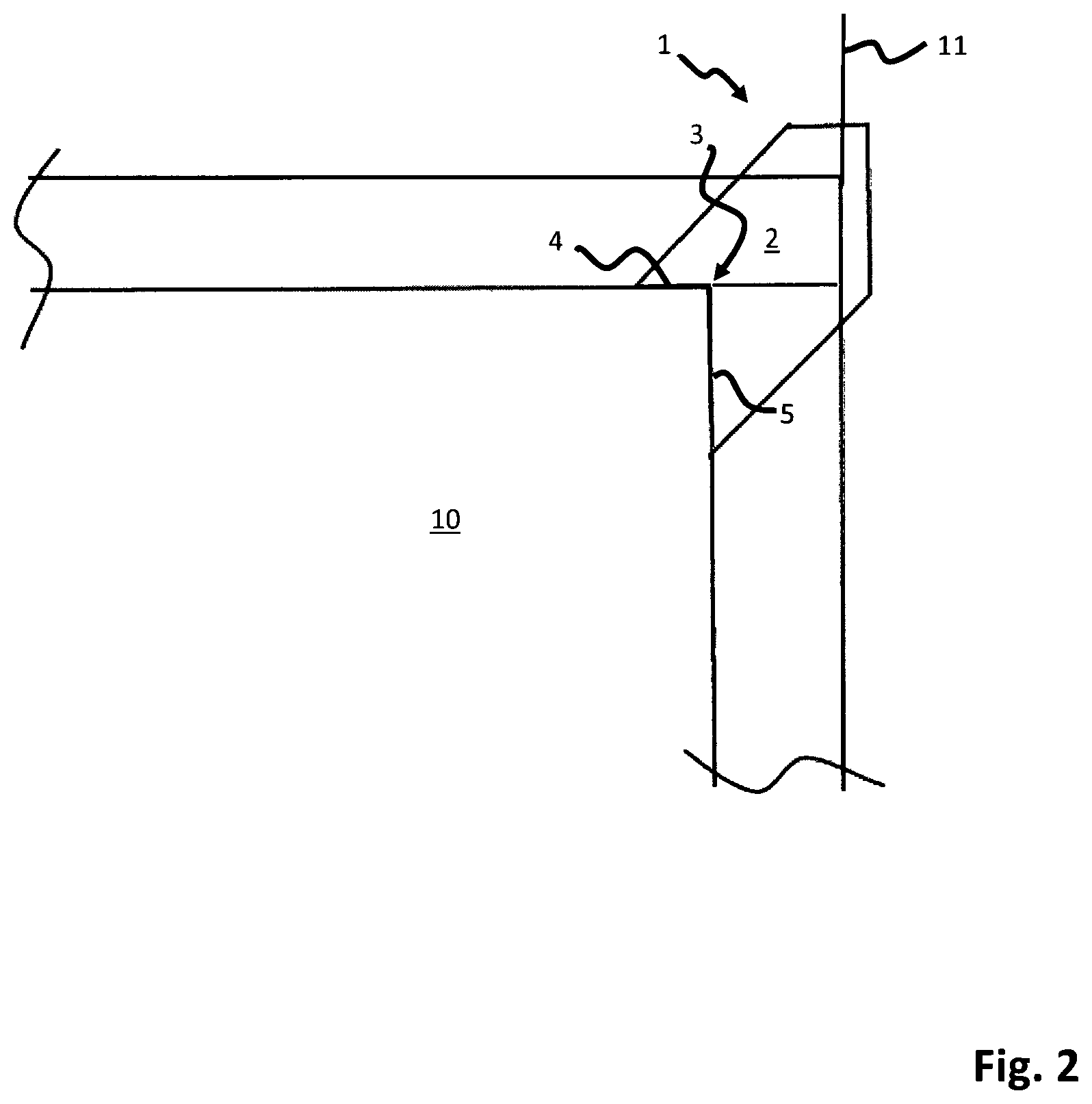 Patent US12480312 Figure 2 – Joint strip for reinforcement of drywall panel joints