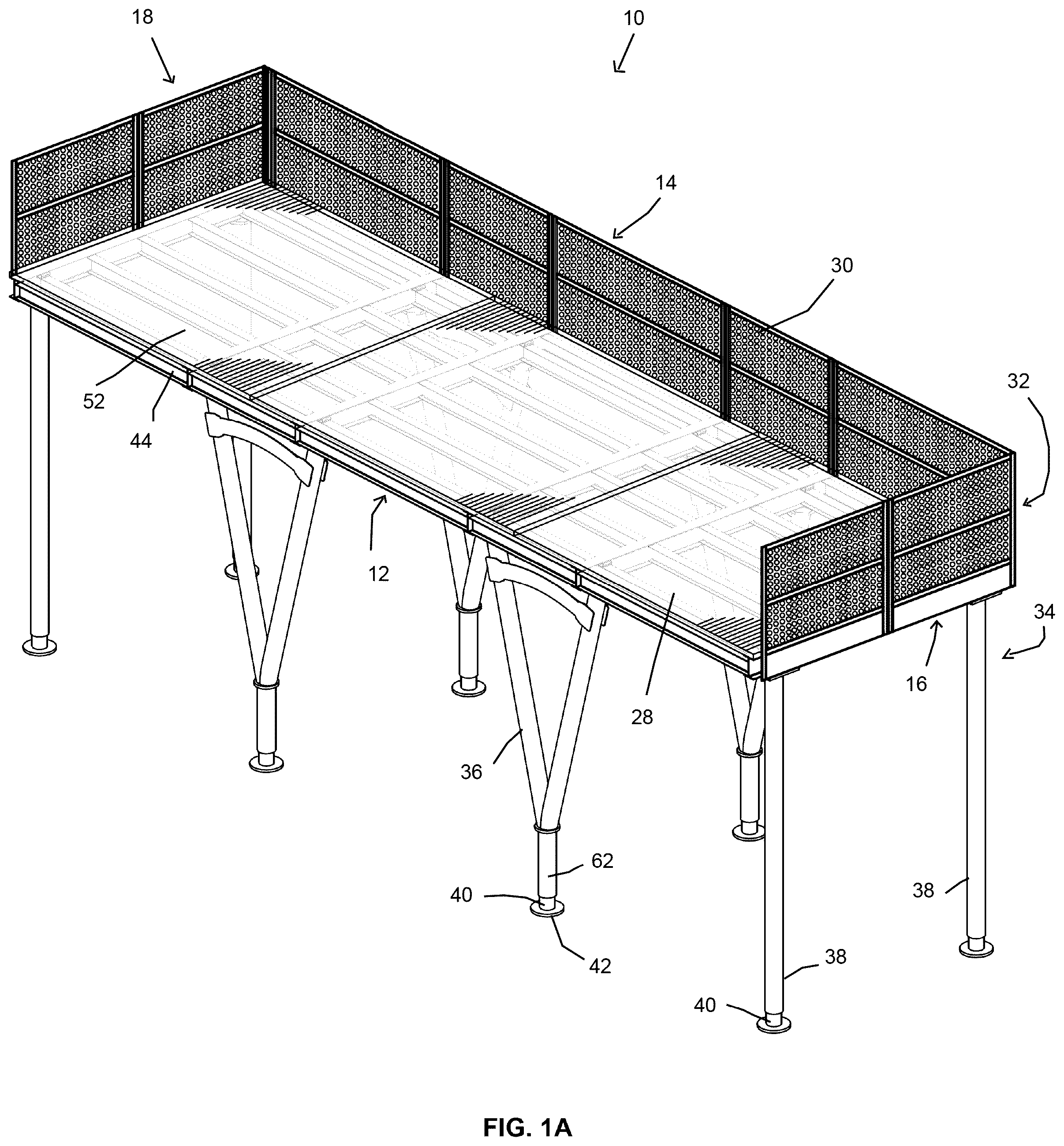 Patent US12480317 — Sidewalk shed — Figure 1