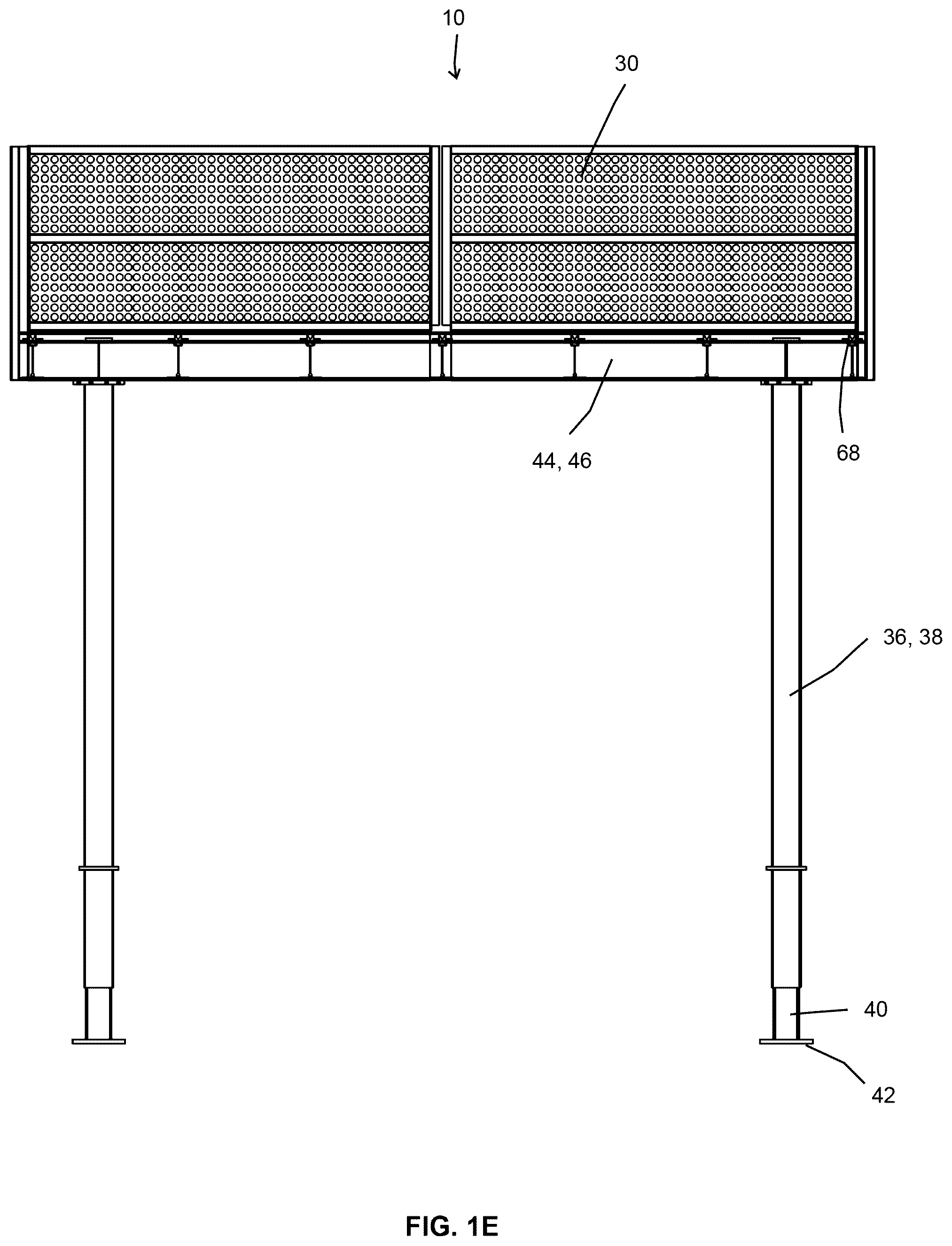 Patent US12480317 Figure 5 – Sidewalk shed