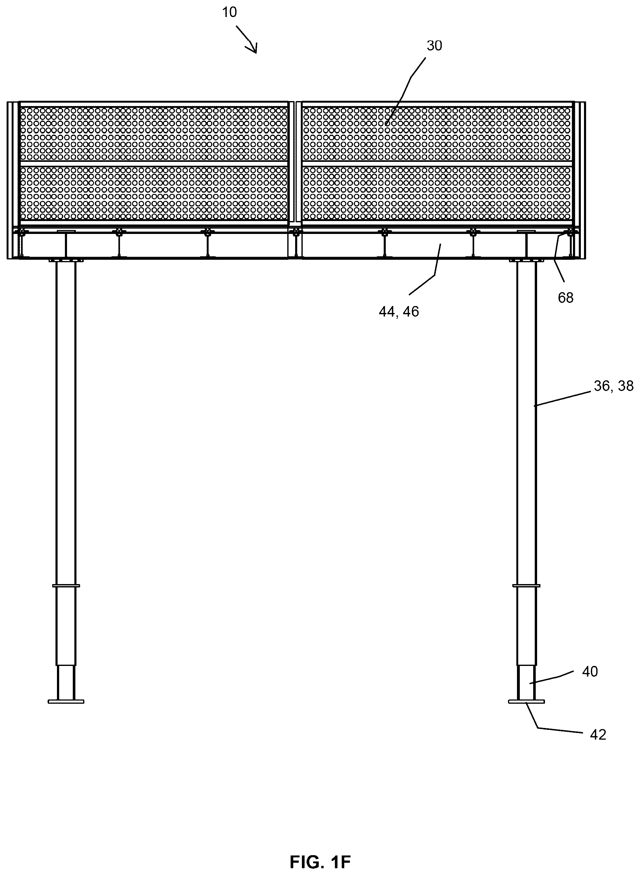 Patent US12480317 Figure 6 – Sidewalk shed