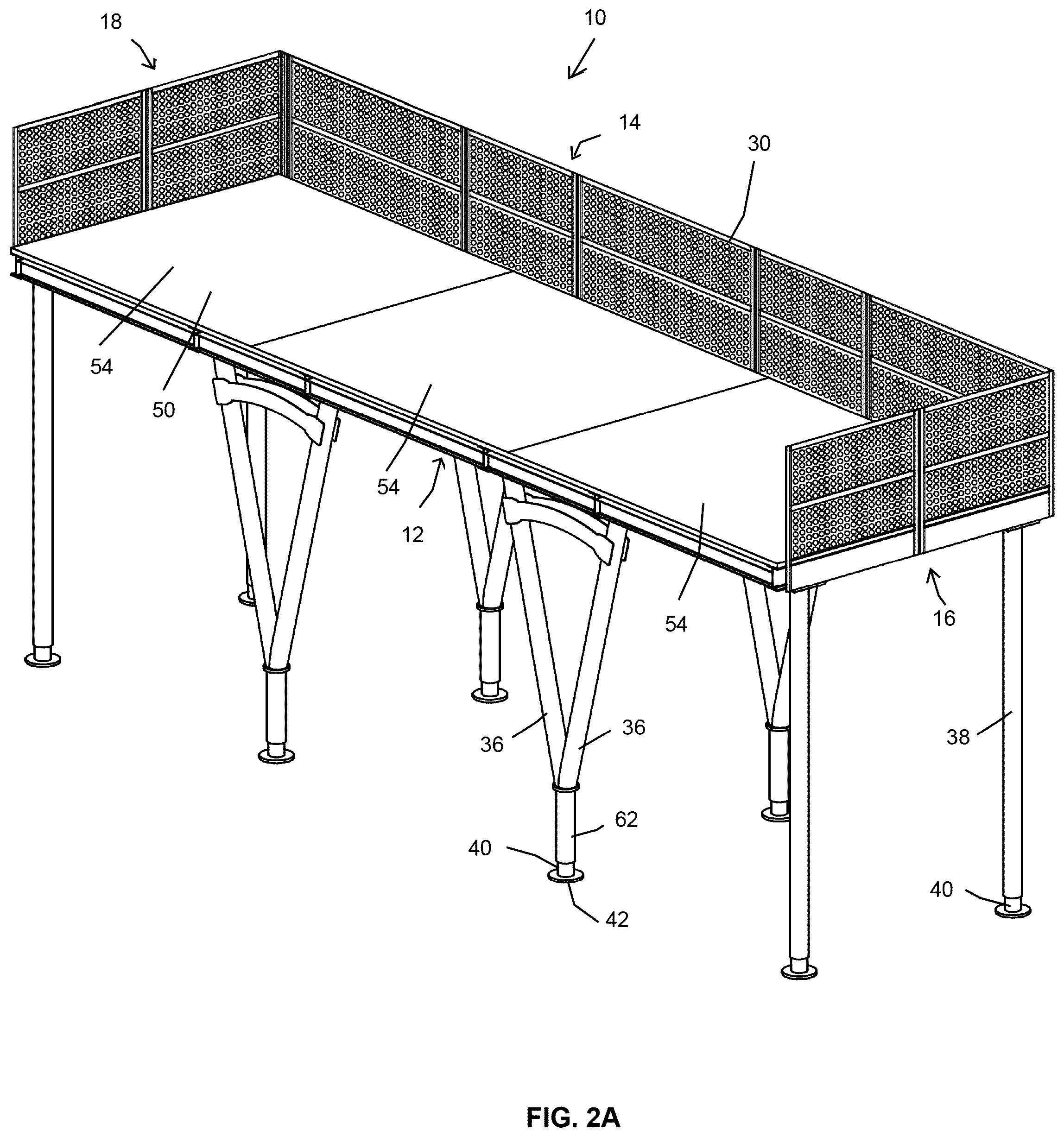 Patent US12480317 Figure 8 – Sidewalk shed