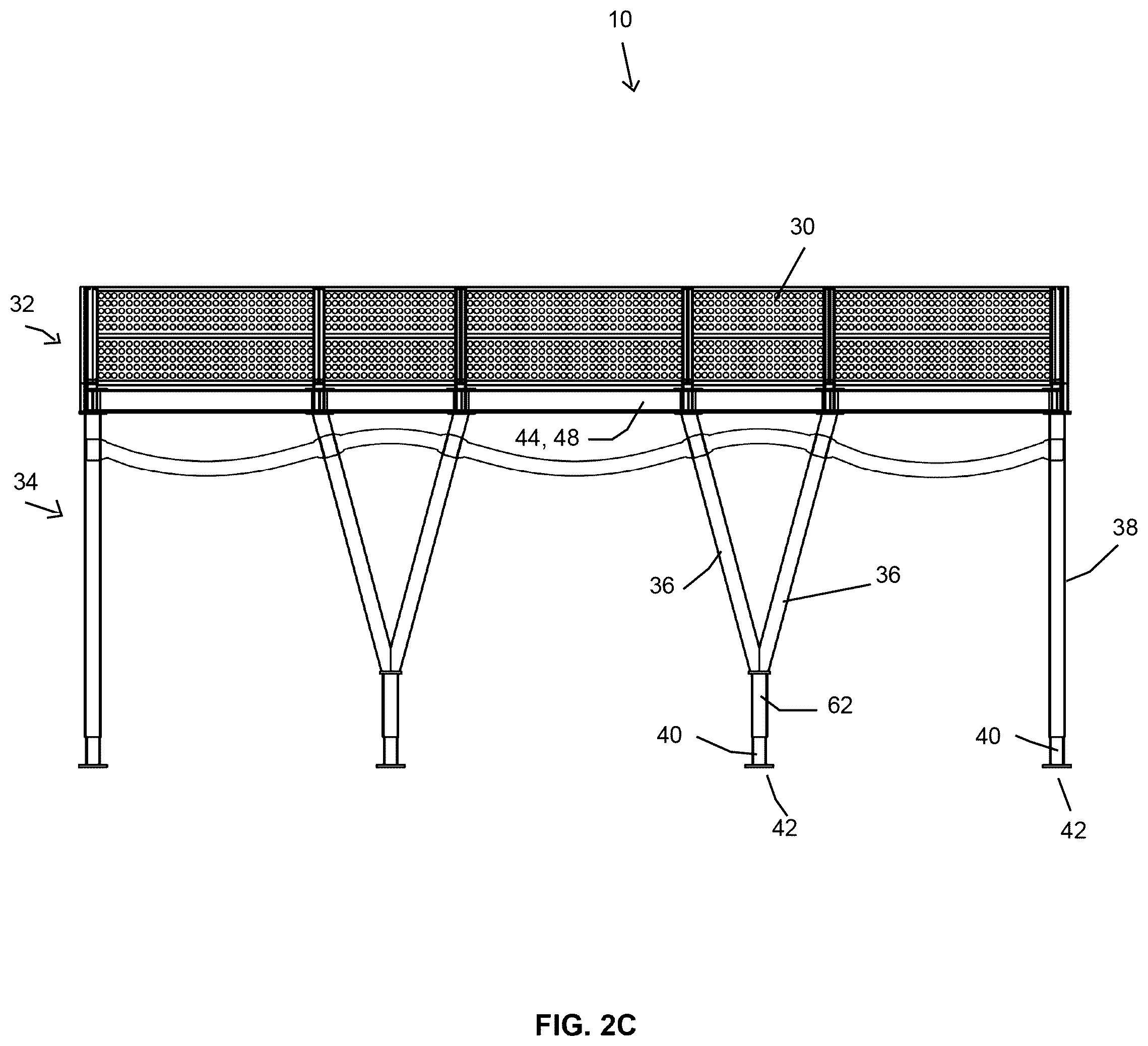 Patent US12480317 Figure 10 – Sidewalk shed