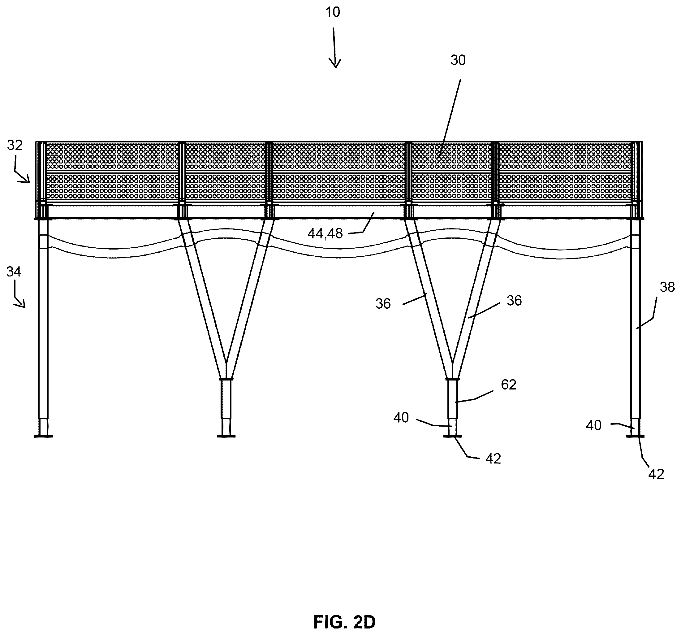 Patent US12480317 Figure 11 – Sidewalk shed