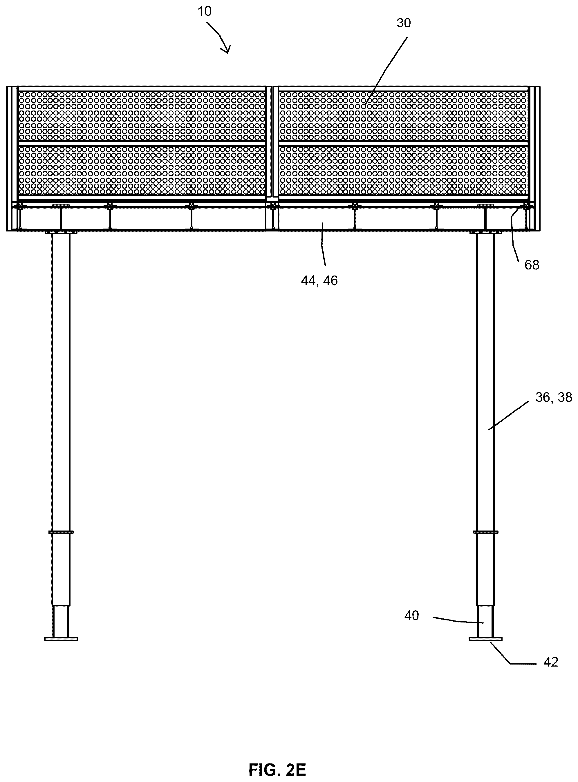 Patent US12480317 Figure 12 – Sidewalk shed