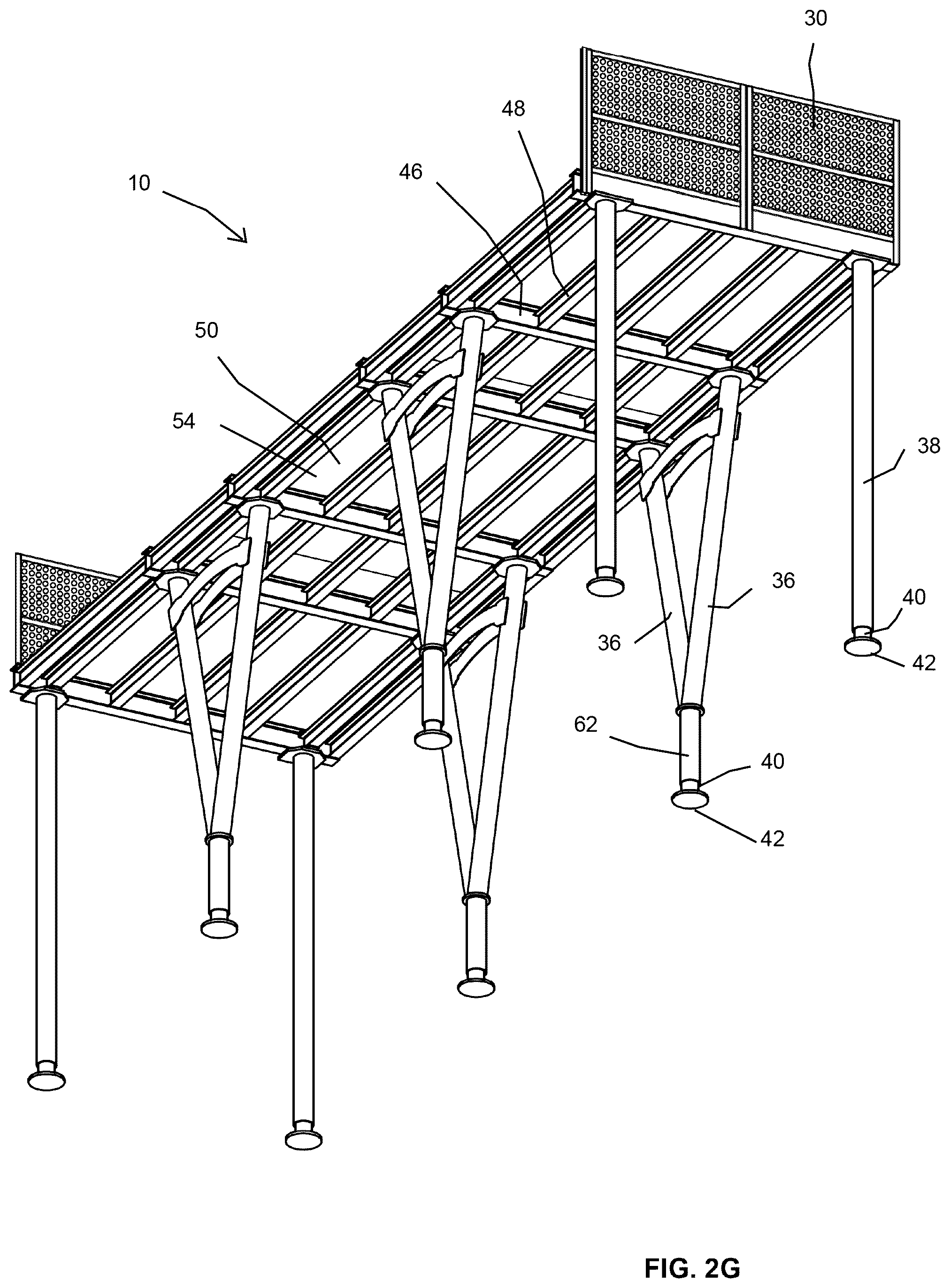Patent US12480317 Figure 14 – Sidewalk shed