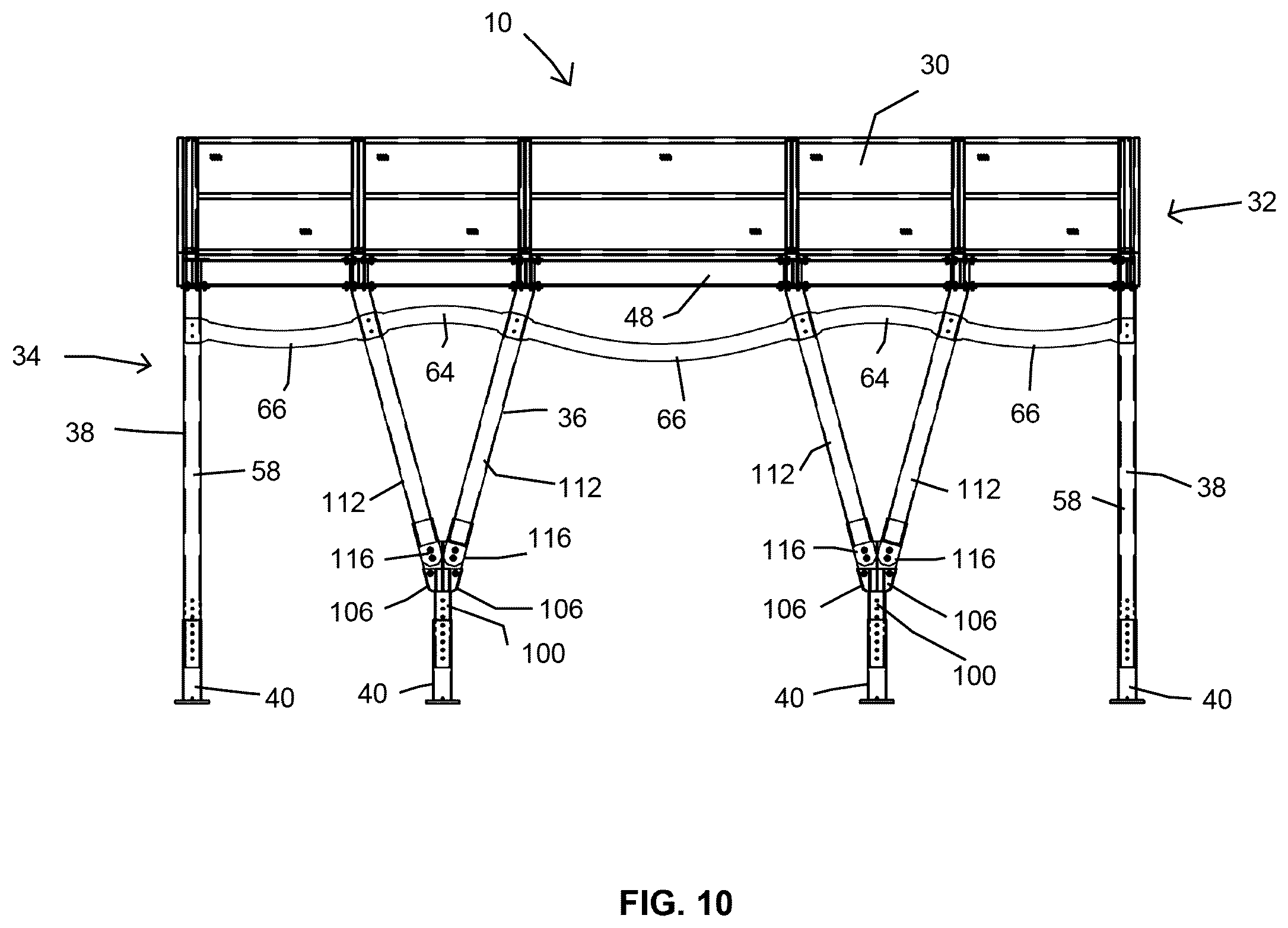 Patent US12480317 Figure 20 – Sidewalk shed